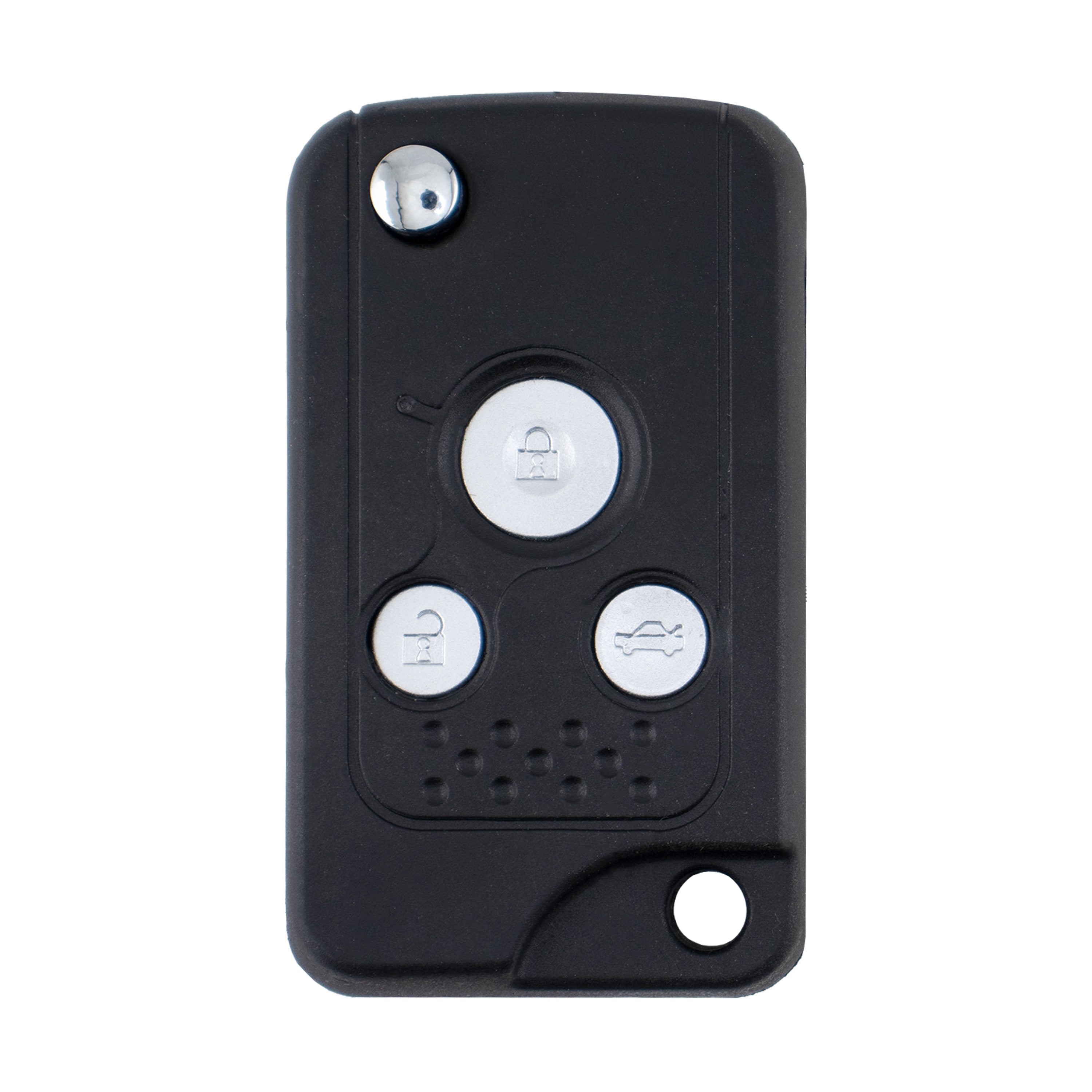 3 Chrome Button HON66 Flip Key Housing Upgrade to suit Honda (compatible with KGHON06)