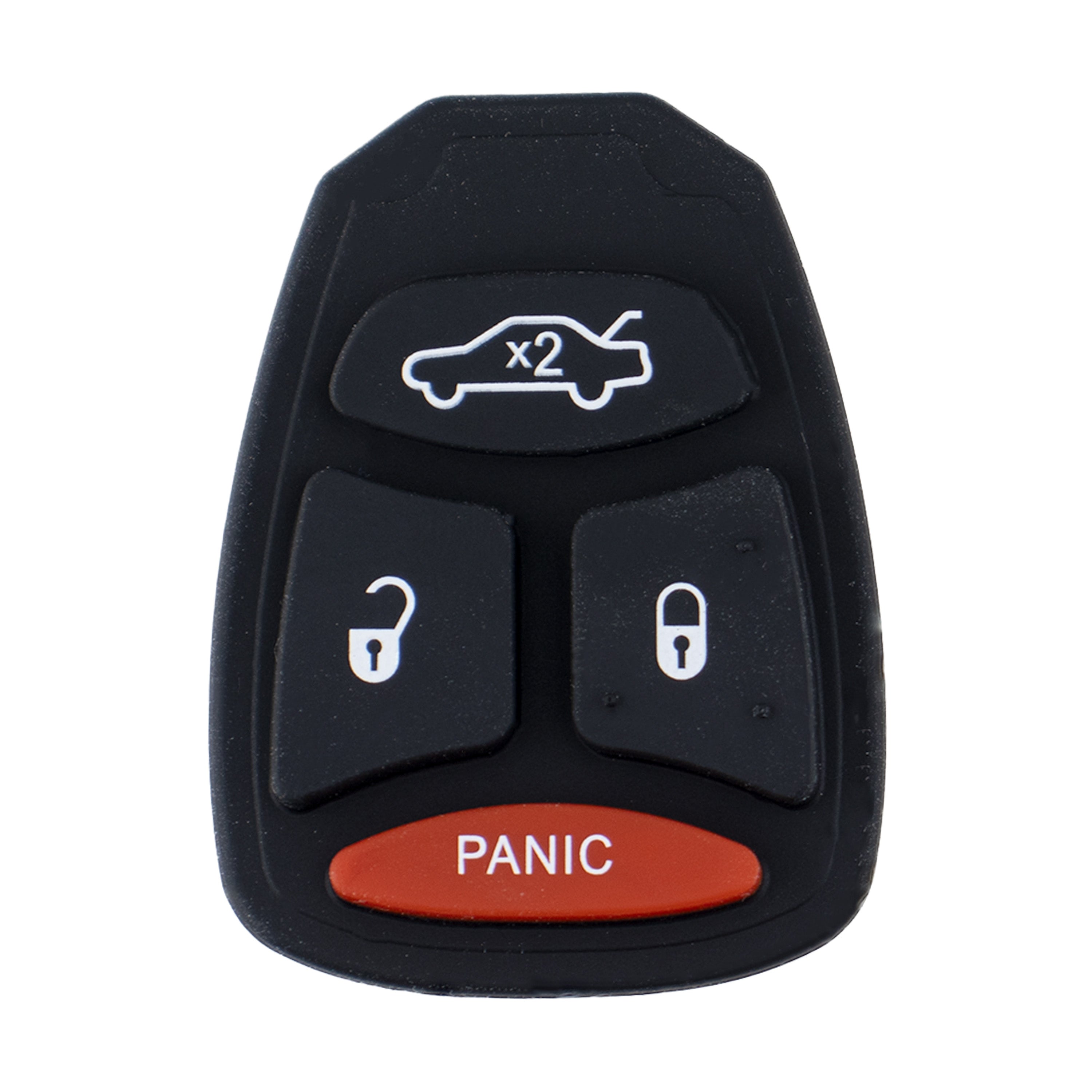 4 Button Silicone Replacement Button to suit Chrysler/Dodge/Jeep