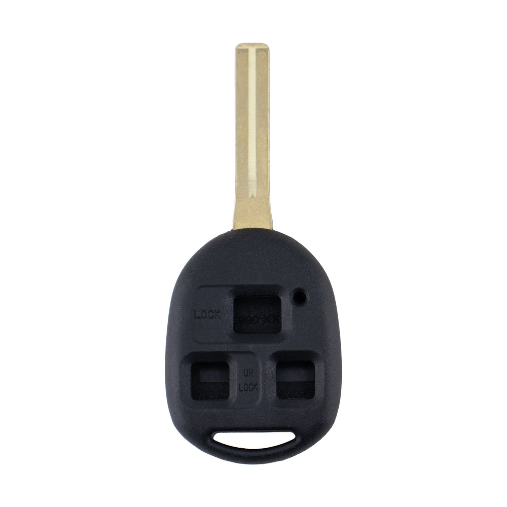 3 Button TOY48 Durashell Bladed Key Housing to suit Lexus