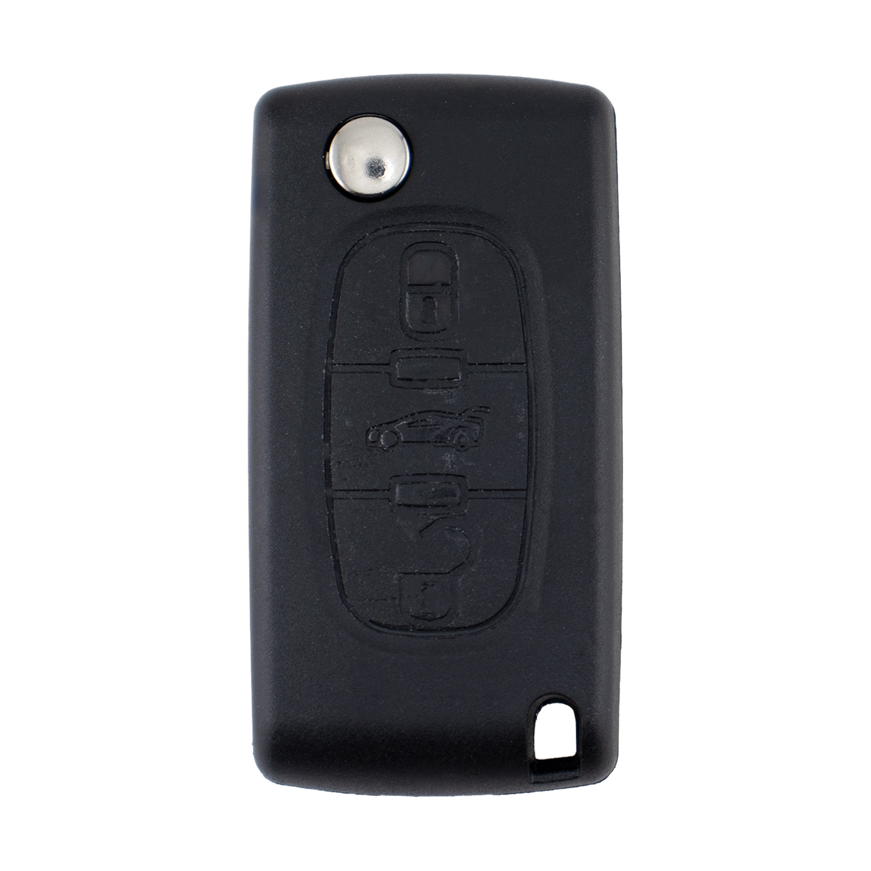 3 Button HU83 Flip Key Housing to suit Peugeot (No Battery Clip)