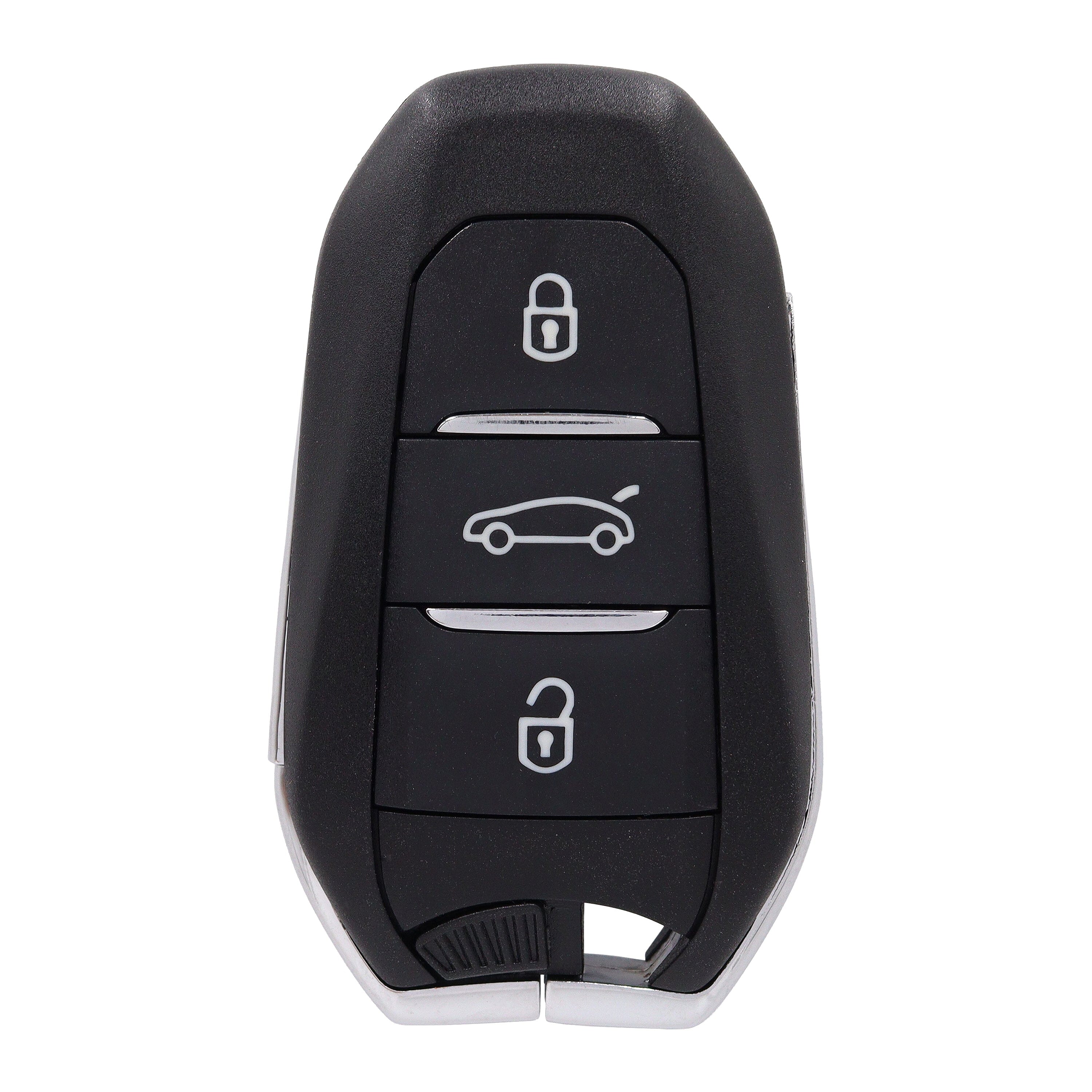 Paliser Remote Key Complete Remote Keyless Smart Key To Suit Citroen/Peugeot 308, 508, C4 ...