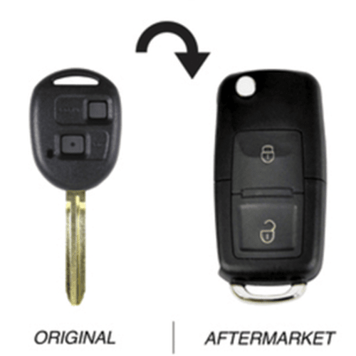 Instacode Toy 43 Keycode 2 Button TOY43 433MHz Flip Key Upgrade 50171 to suit Toyota-Remote Pro