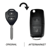 2 Button TOY43 315MHz Flip Key Upgrade 28240 to suit Toyota Corolla/Hiace/RAV4/Tarago