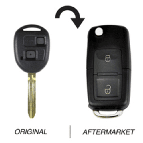 2 Button TOY43 433MHz Flip Key Upgrade to suit Toyota Celica/Echo