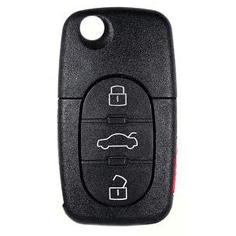 3 Button HU66 Flip Key Housing to suit Audi A3/A4