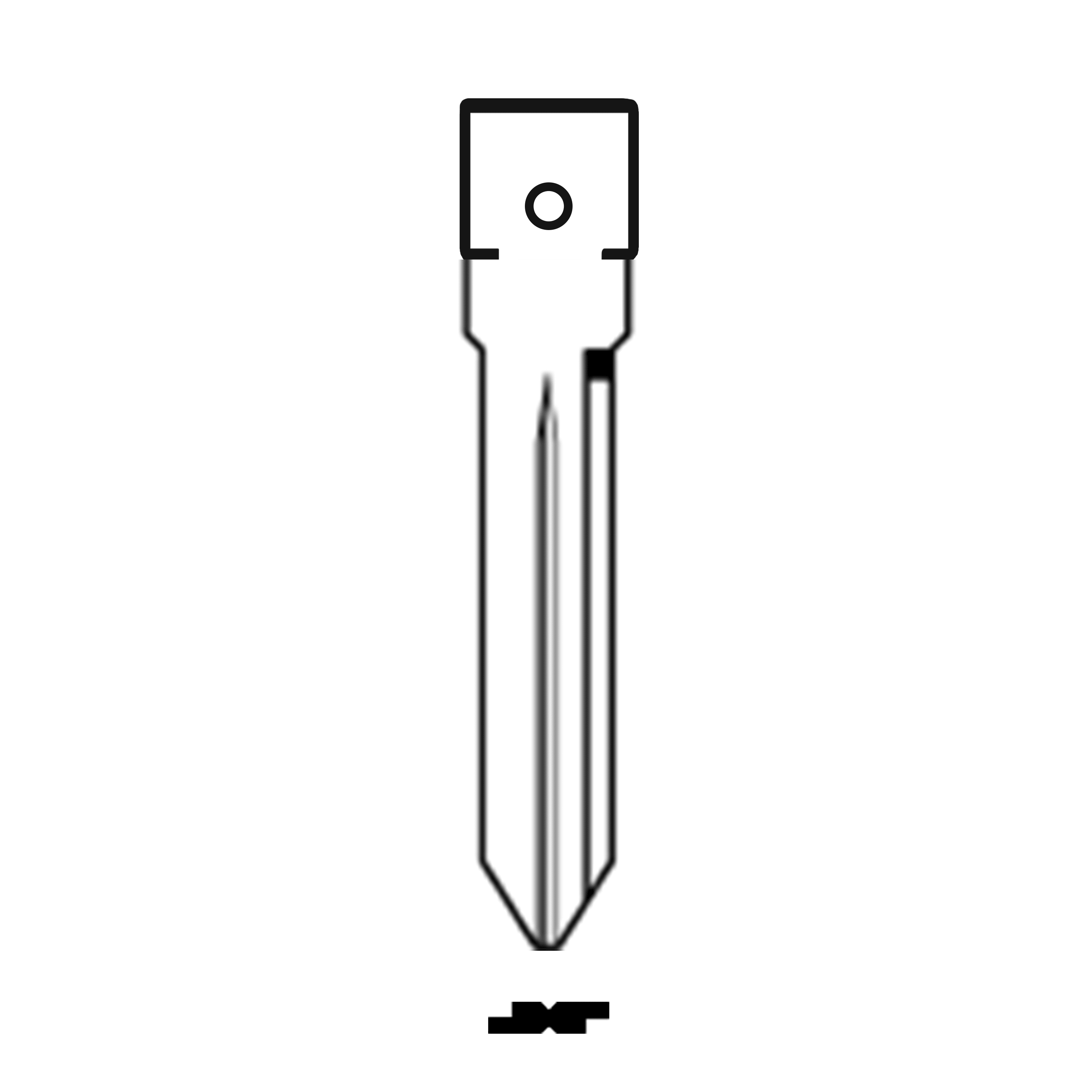 MFK/Transponder/Chip Key Blade to suit GM B99-Remote Pro