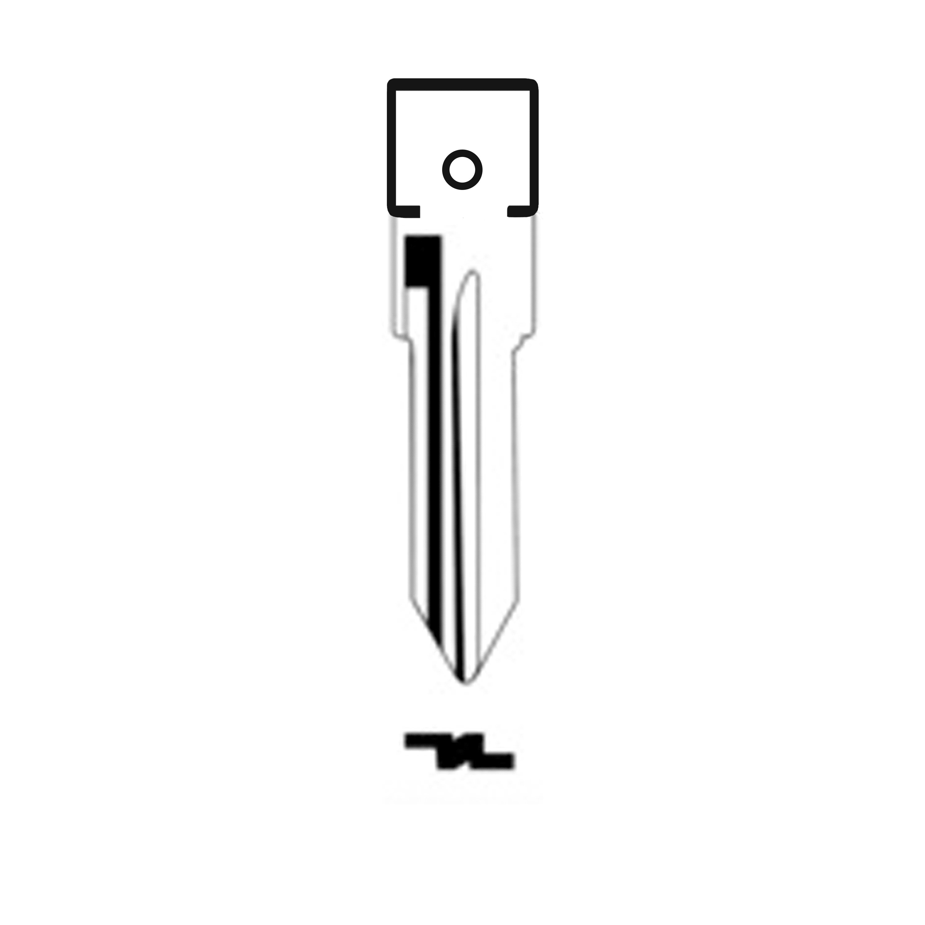 Automotive > Locksmith > Key > Multi-Function > Blade - MFK/Transponder/Chip Key Blade To Suit Alfa/Fiat GT10