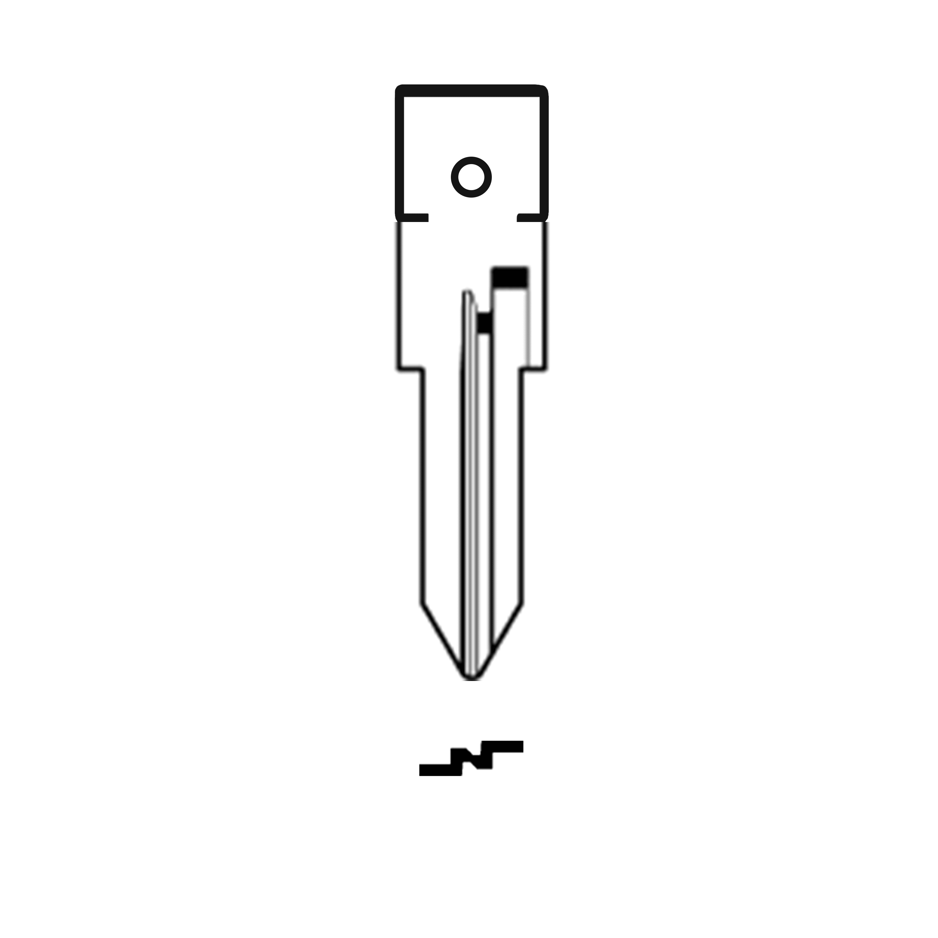Automotive > Locksmith > Key > Multi-Function > Blade - MFK/Transponder/Chip Key Blade To Suit Alfa Romeo GT16