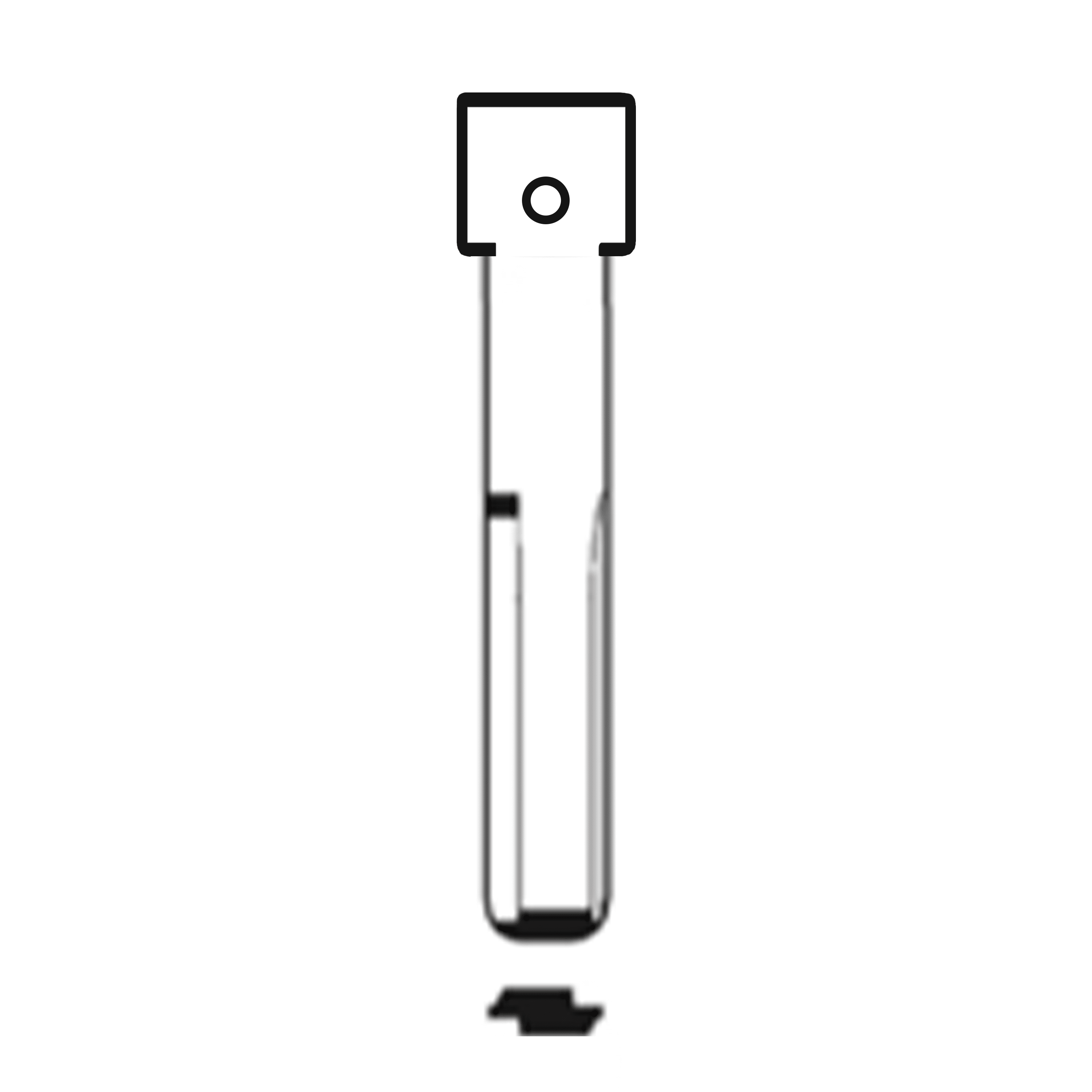 Automotive > Locksmith > Key > Multi-Function > Blade - MFK/Transponder/Chip Key Blade To Suit Opel HU43
