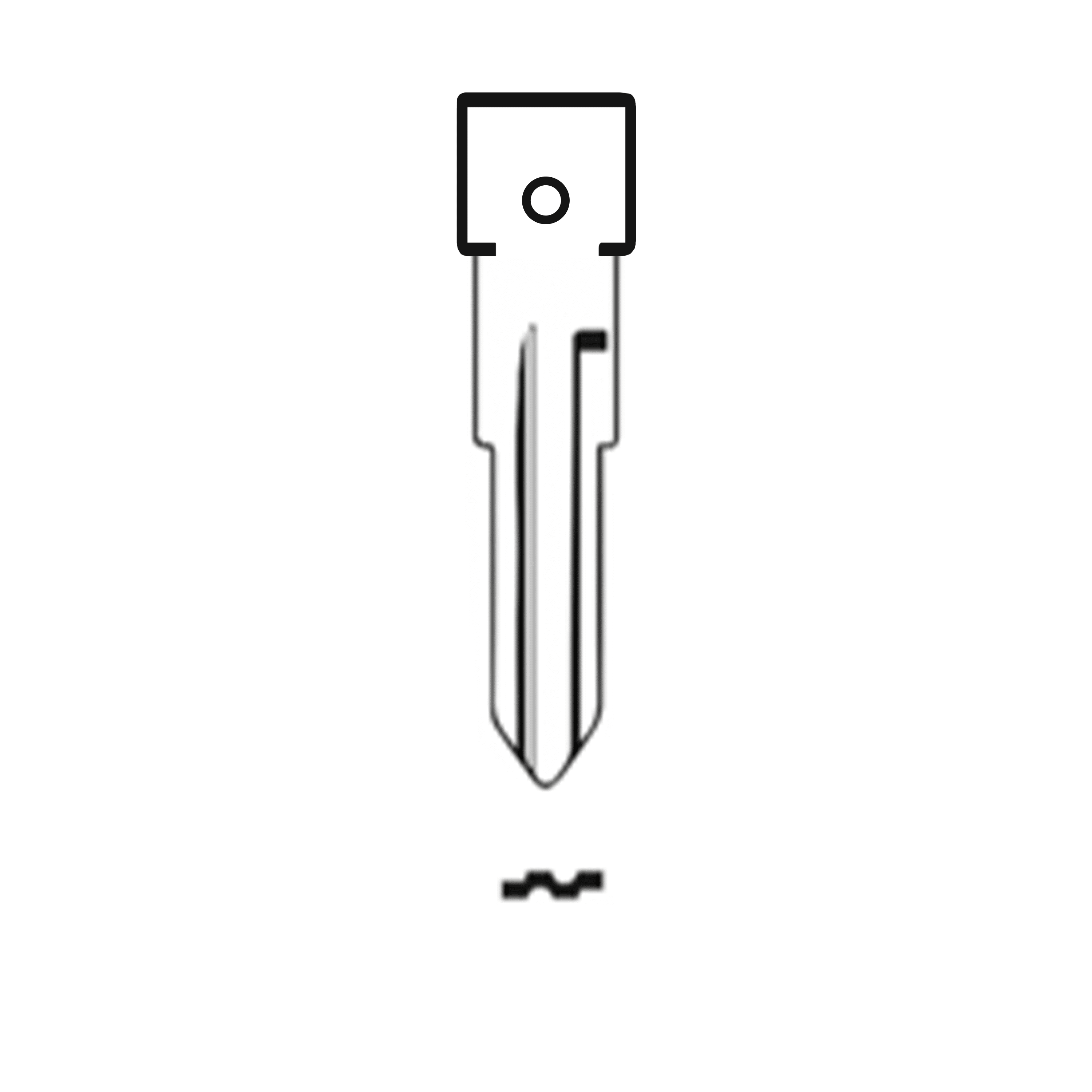 Automotive > Locksmith > Key > Multi-Function > Blade - MFK/Transponder/Chip Key Blade To Suit Opel/GM HU46