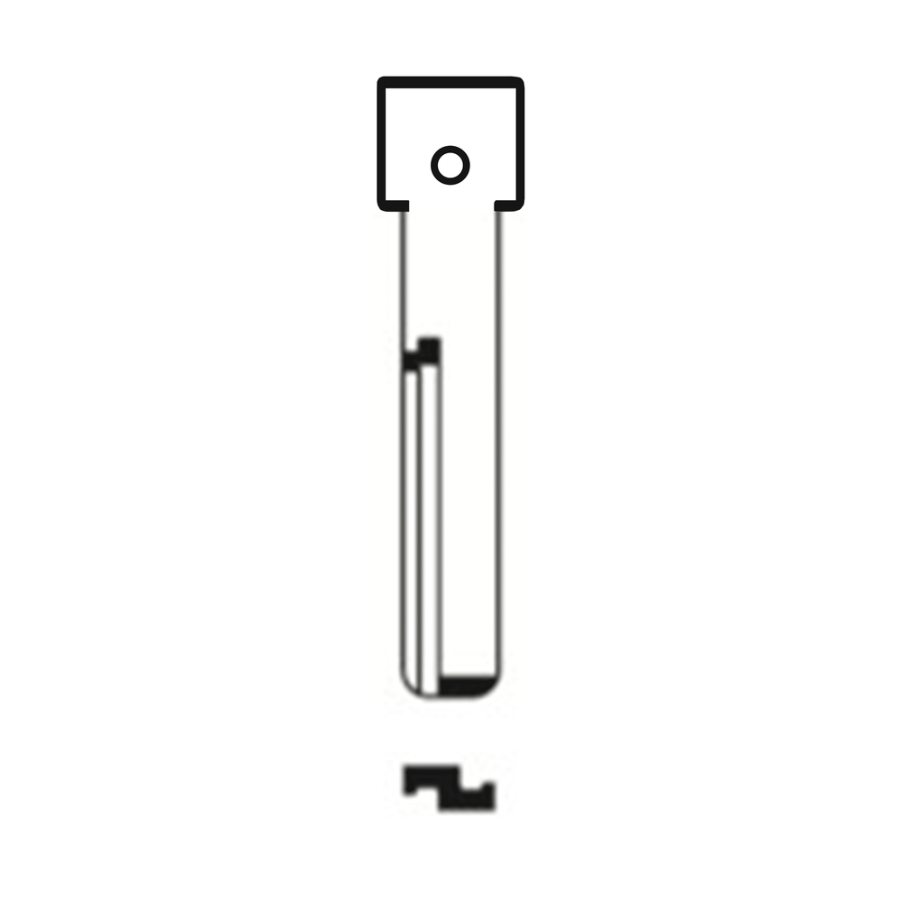 Automotive > Locksmith > Key > Multi-Function > Blade - MFK/Transponder/Chip Key Blade To Suit Volvo/Mitsubishi HU56R