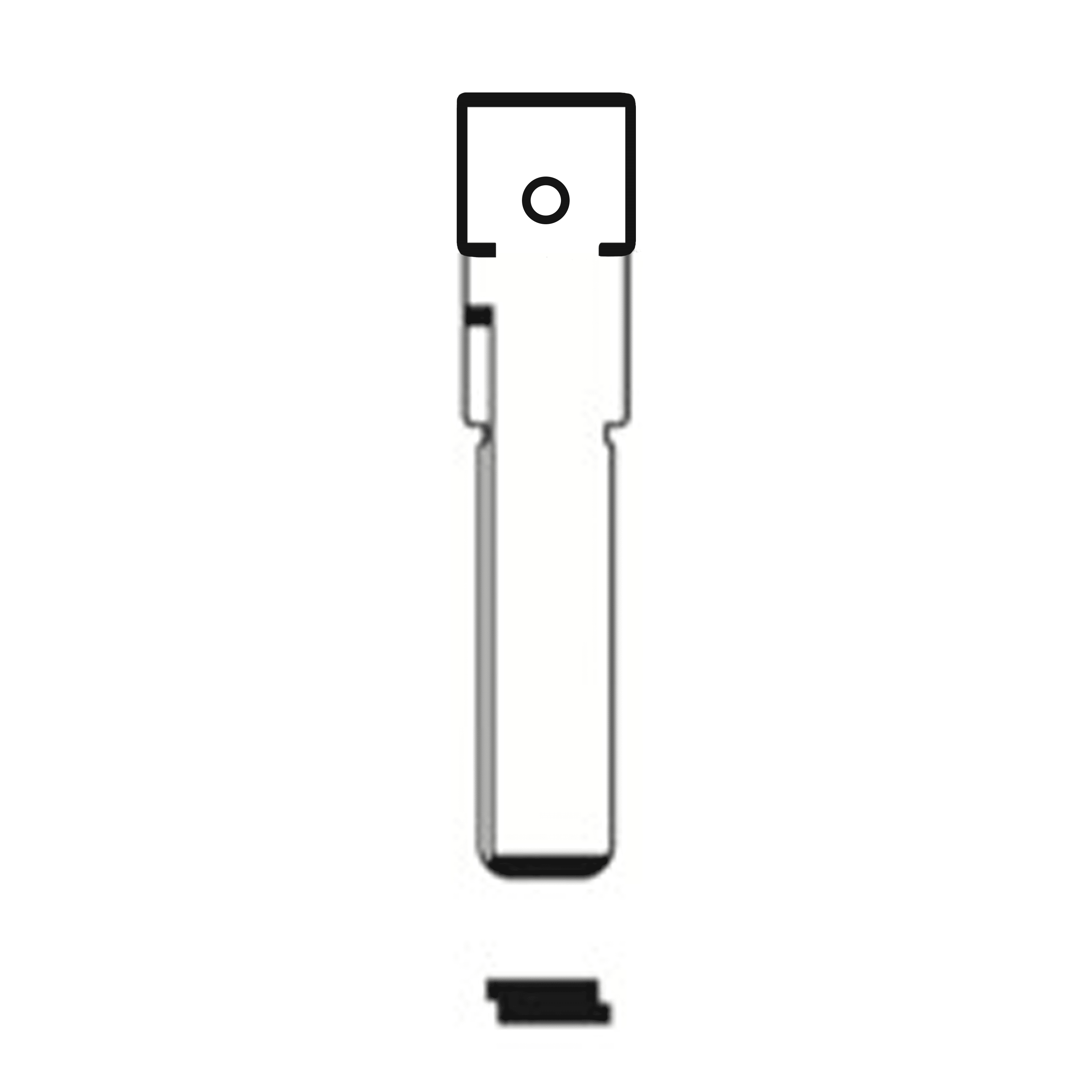 Automotive > Locksmith > Key > Multi-Function > Blade - MFK/Transponder/Chip Key Blade To Suit VAG HU66