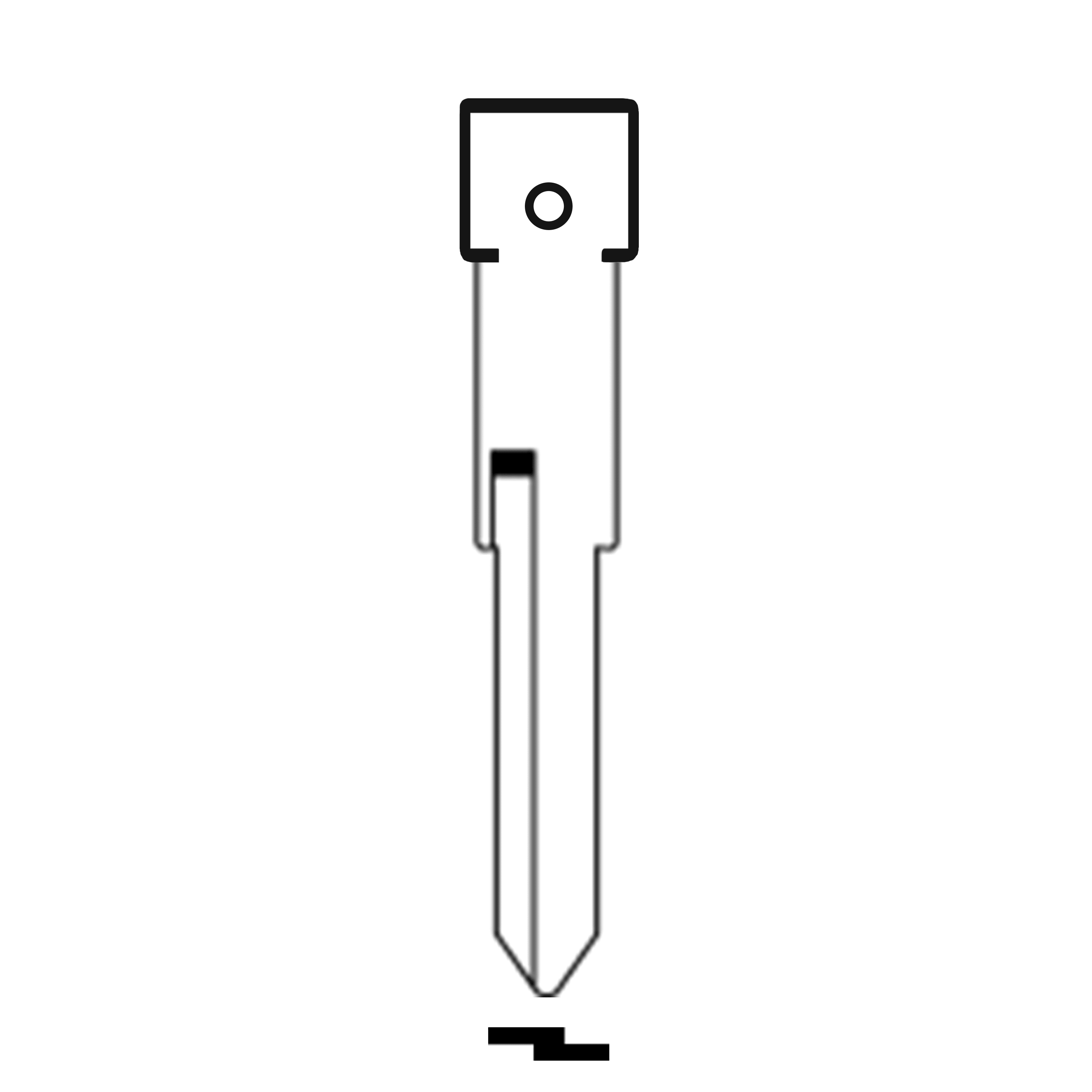 Automotive > Locksmith > Key > Multi-Function > Blade - MFK/Transponder/Chip Key Blade To Suit Mercedes-Benz HU72R