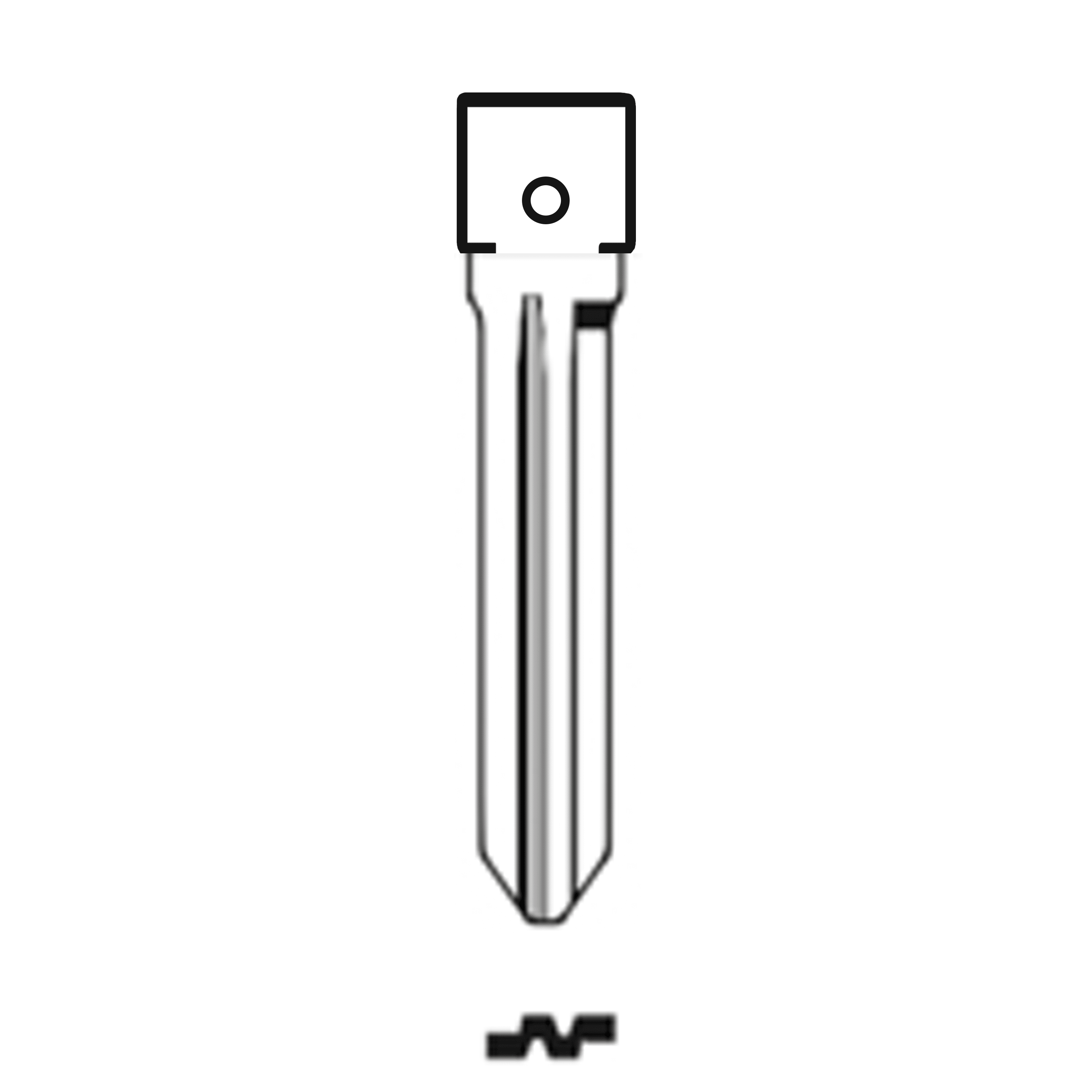 Automotive > Locksmith > Key > Multi-Function > Blade - MFK/Transponder/Chip Key Blade To Suit Hyundai HYN14