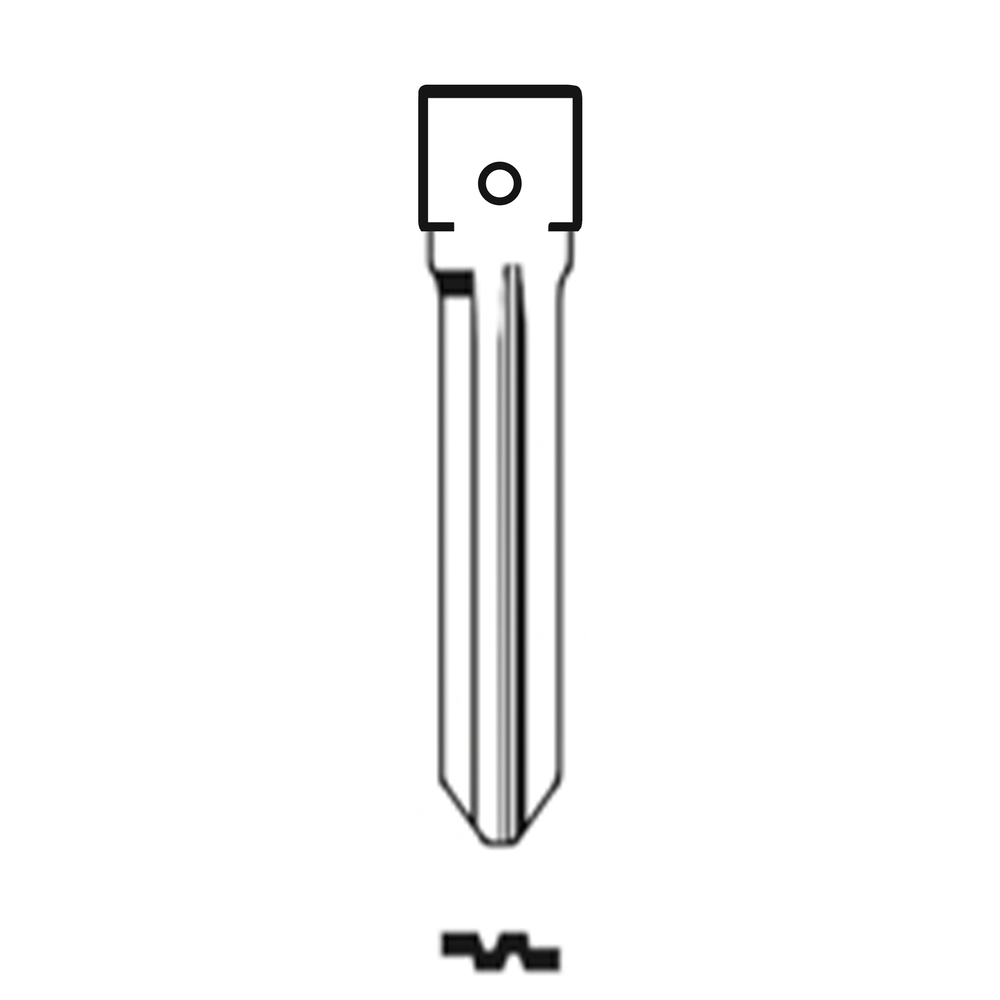 Automotive > Locksmith > Key > Multi-Function > Blade - MFK/Transponder/Chip Key Blade To Suit Hyundai HYN14R