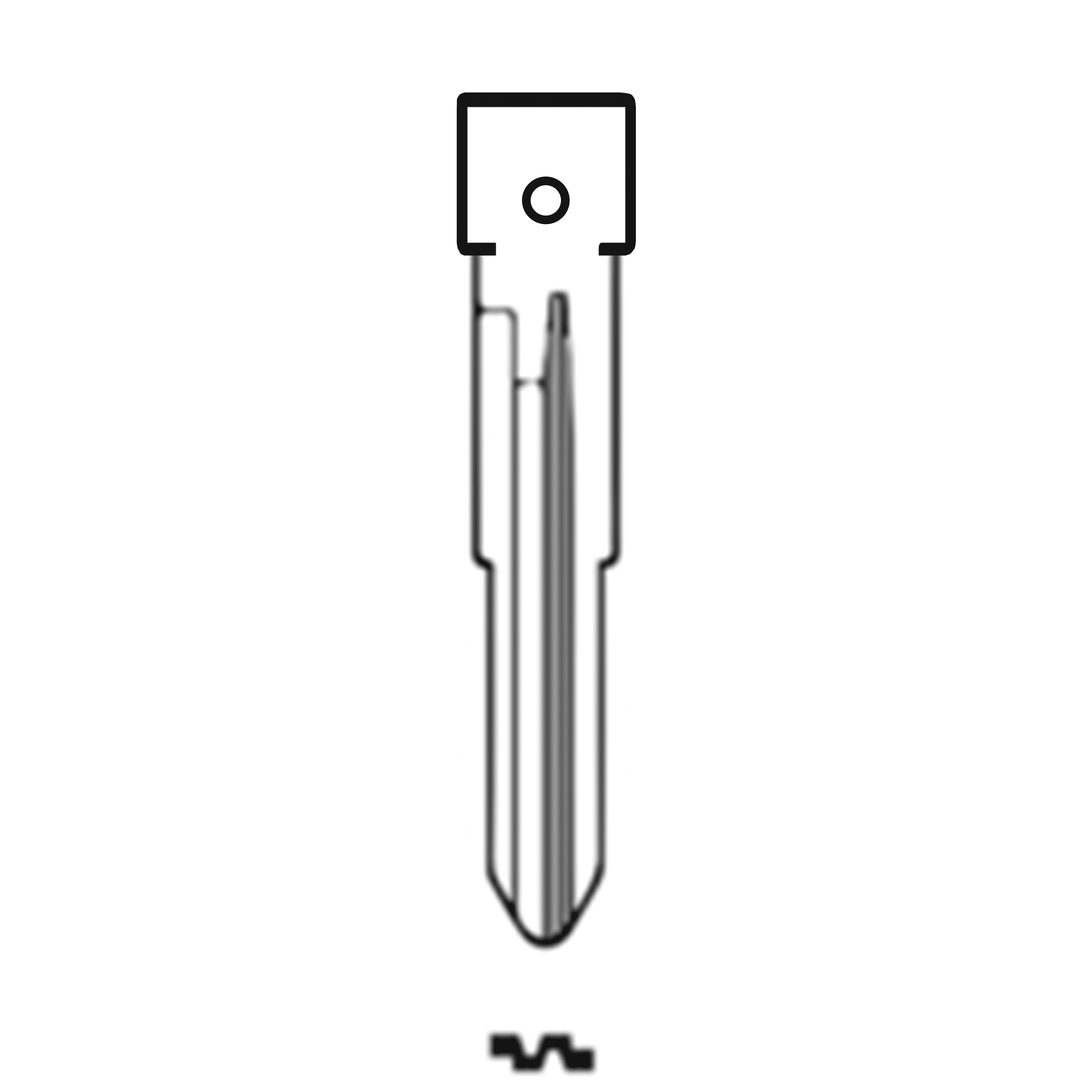 Automotive > Locksmith > Key > Multi-Function > Blade - MFK/Transponder/Chip Key Blade To Suit Kia KIA3R