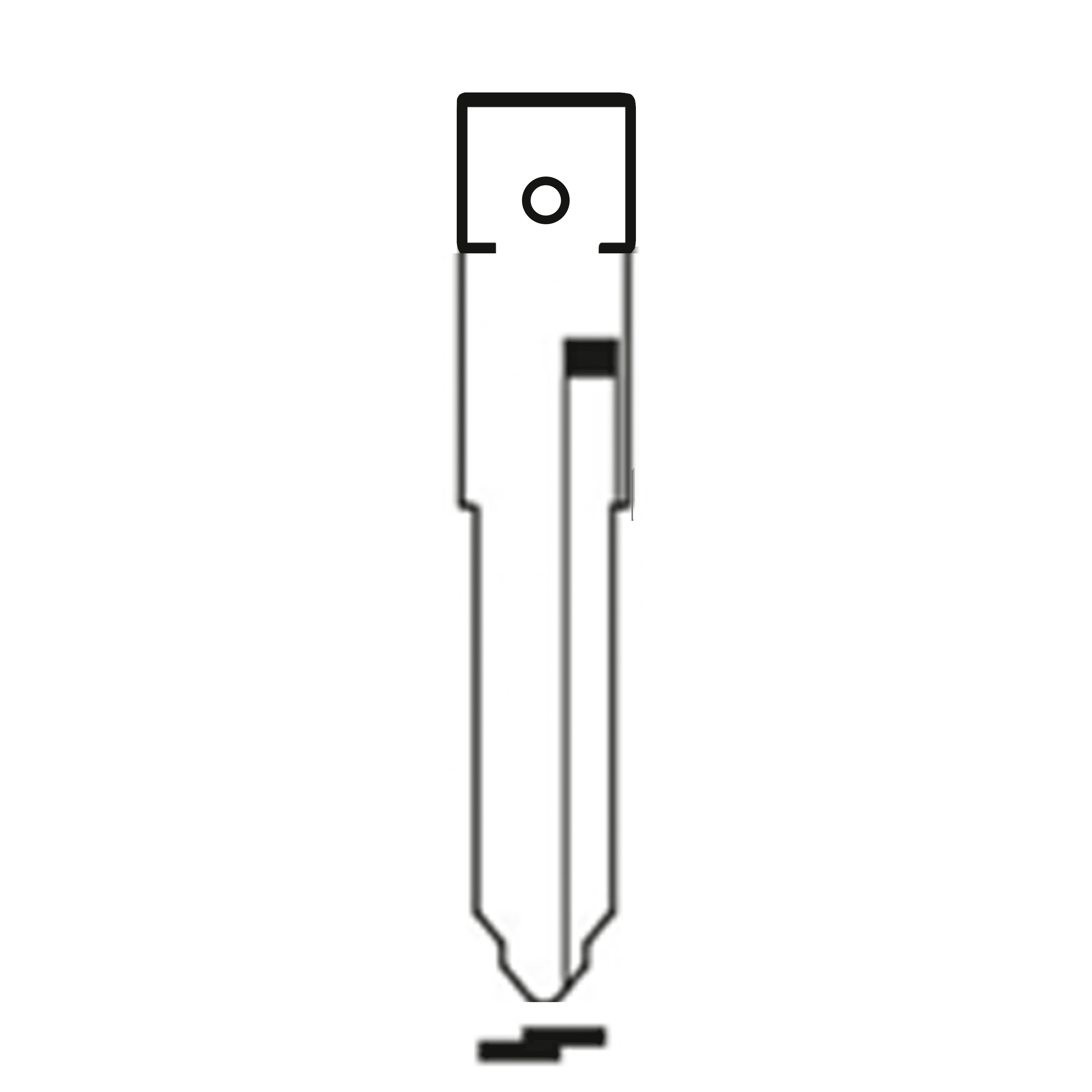 Automotive > Locksmith > Key > Multi-Function > Blade - MFK/Transponder/Chip Key Blade To Suit Ducati KW17