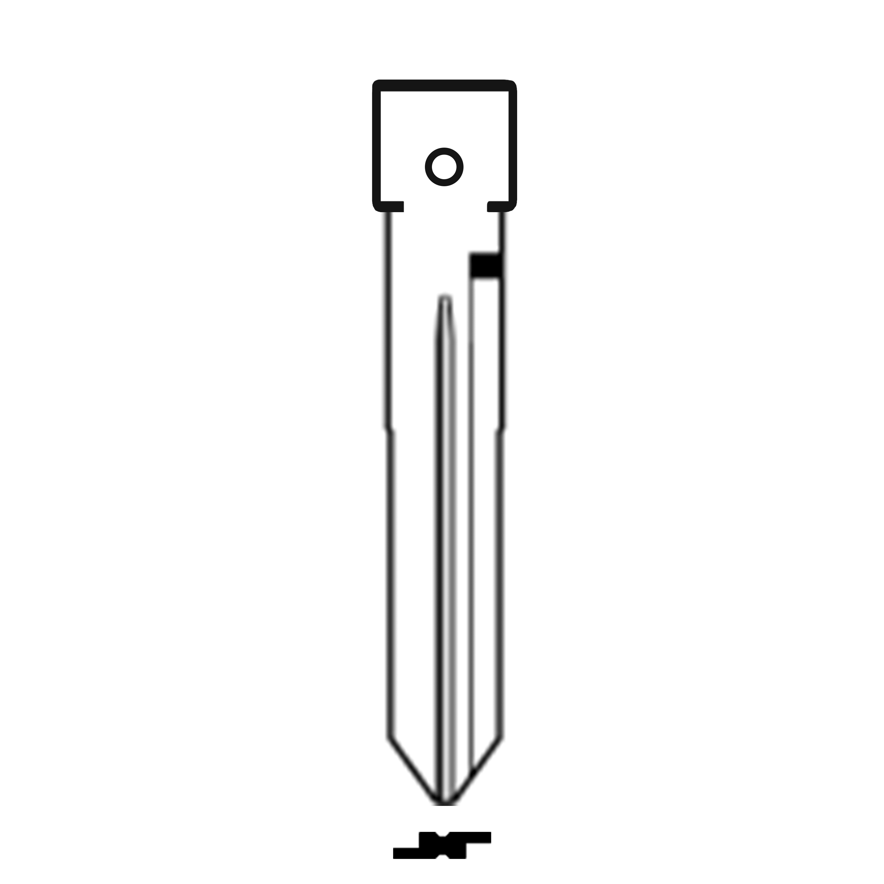 Automotive > Locksmith > Key > Multi-Function > Blade - MFK/Transponder/Chip Key Blade To Suit Mitsubishi MIT9