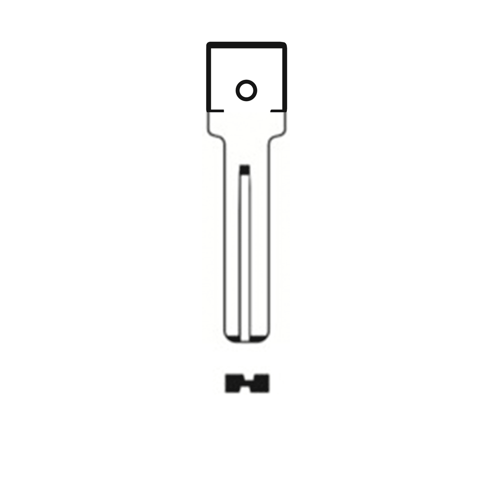 Automotive > Locksmith > Key > Multi-Function > Blade - MFK/Transponder/Chip Key Blade To Suit Volvo NE66