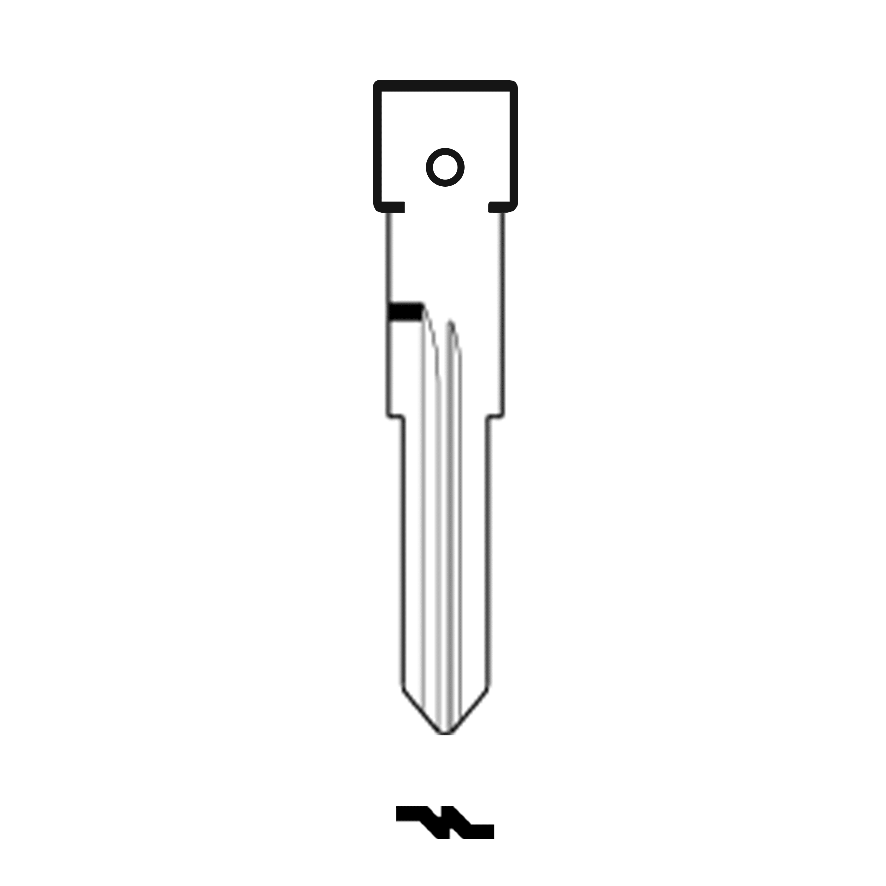 Automotive > Locksmith > Key > Multi-Function > Blade - MFK/Transponder/Chip Key Blade To Suit Land Rover NE77R