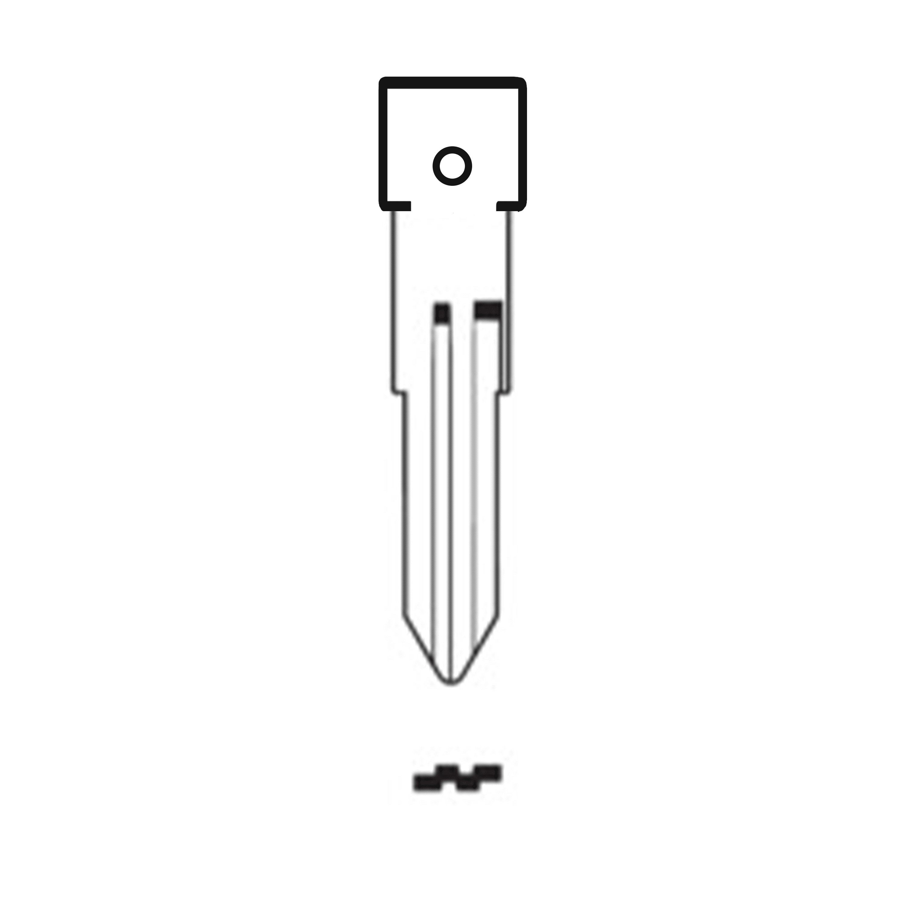 Automotive > Locksmith > Key > Multi-Function > Blade - MFK/Transponder/Chip Key Blade To Suit Nissan NSN11