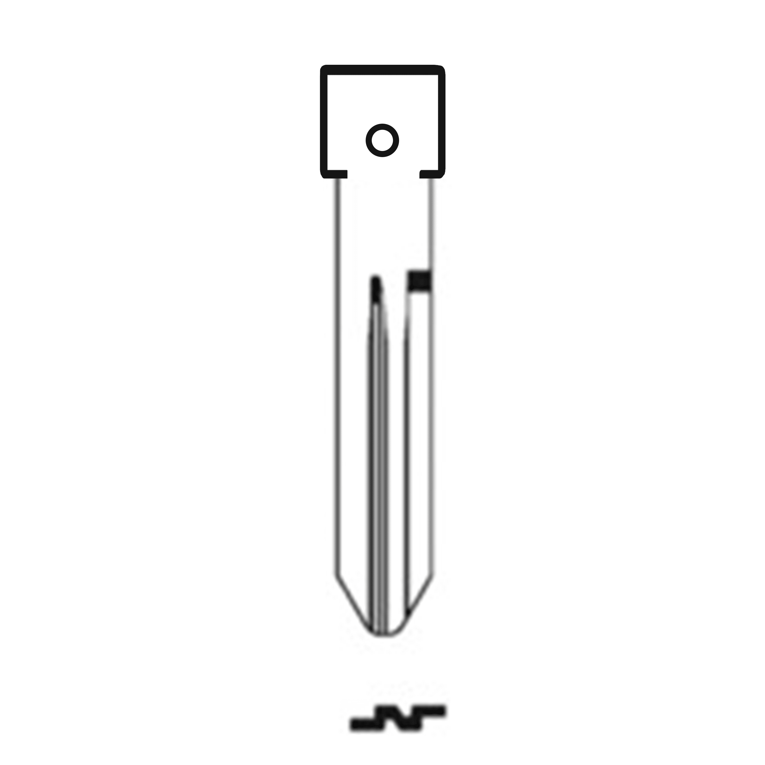 Automotive > Locksmith > Key > Multi-Function > Blade - MFK/Transponder/Chip Key Blade To Suit Nissan NSN14