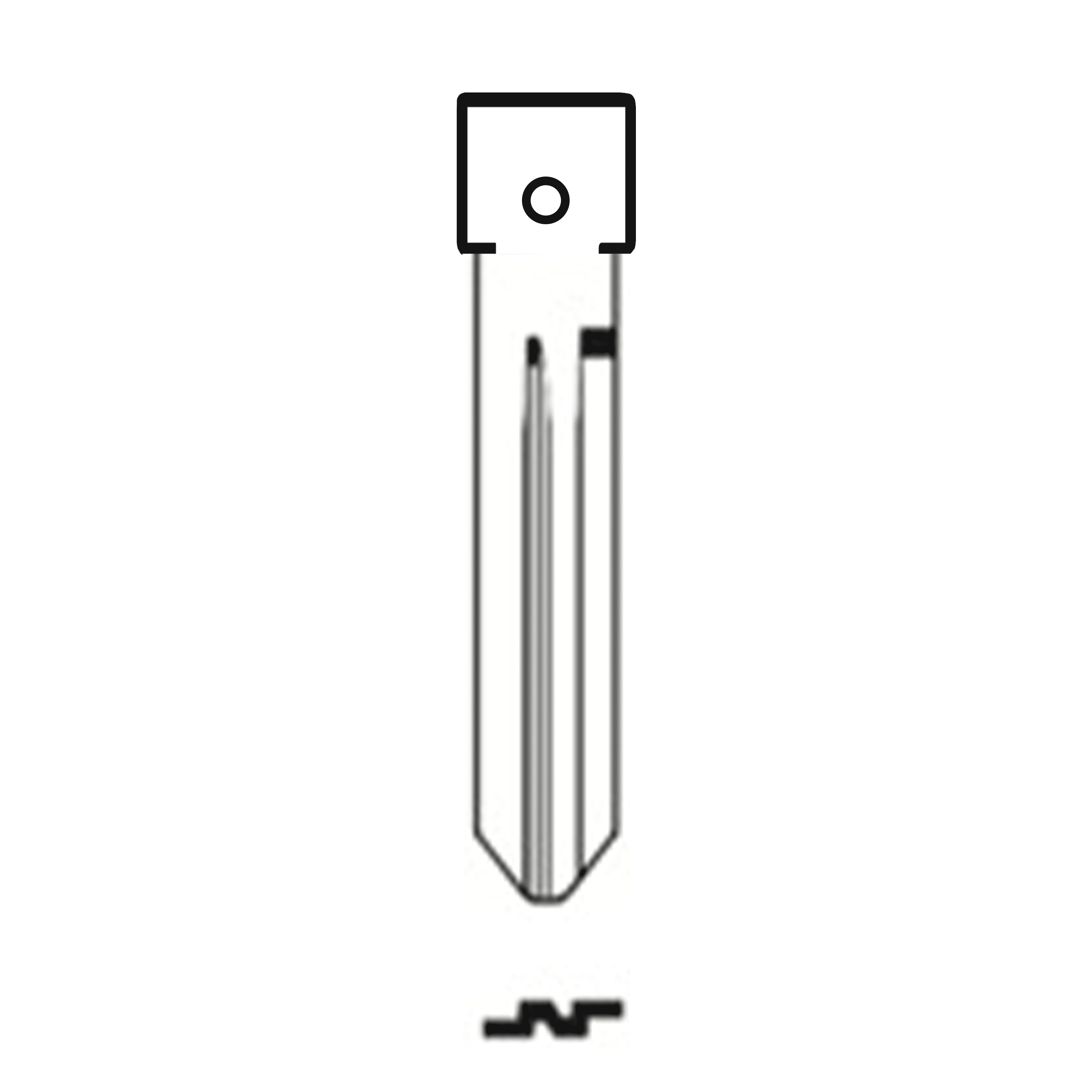 Automotive > Locksmith > Key > Multi-Function > Blade - MFK/Transponder/Chip Key Blade To Suit Nissan NSN19