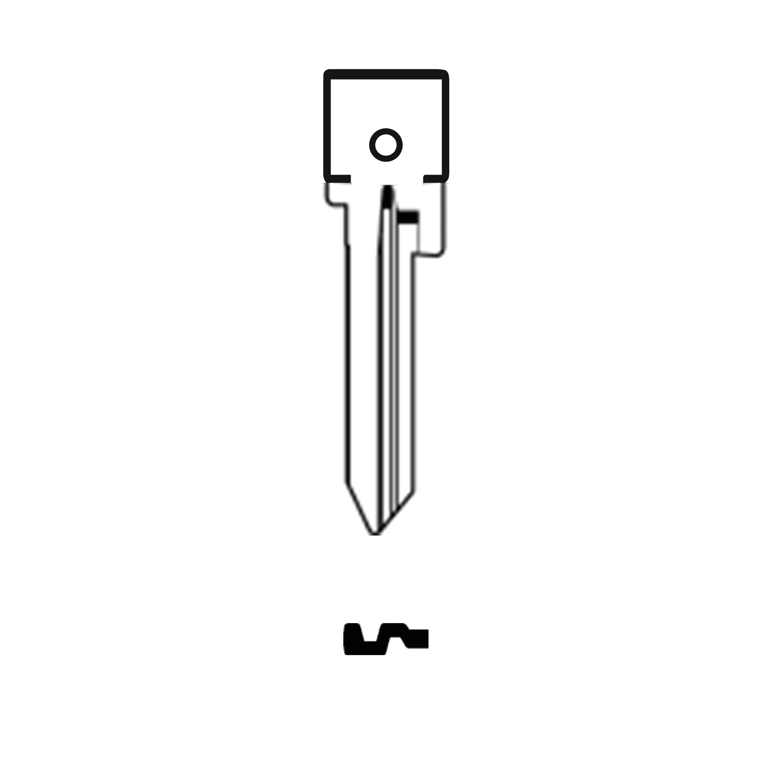 Automotive > Locksmith > Key > Multi-Function > Blade - MFK/Transponder/Chip Key Blade To Suit Skoda SK22R