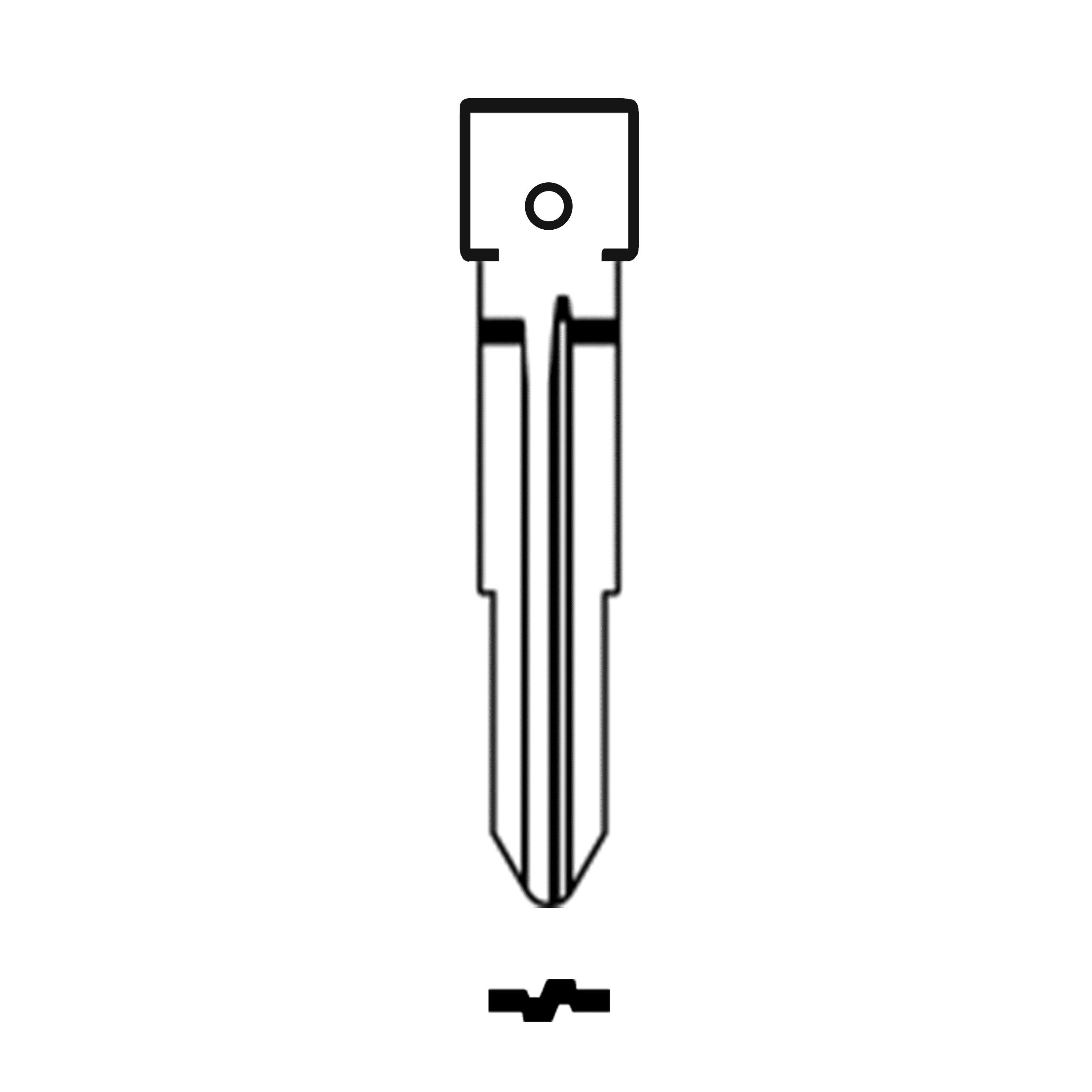 Automotive > Locksmith > Key > Multi-Function > Blade - MFK/Transponder/Chip Key Blade To Suit SsangYong SSY3