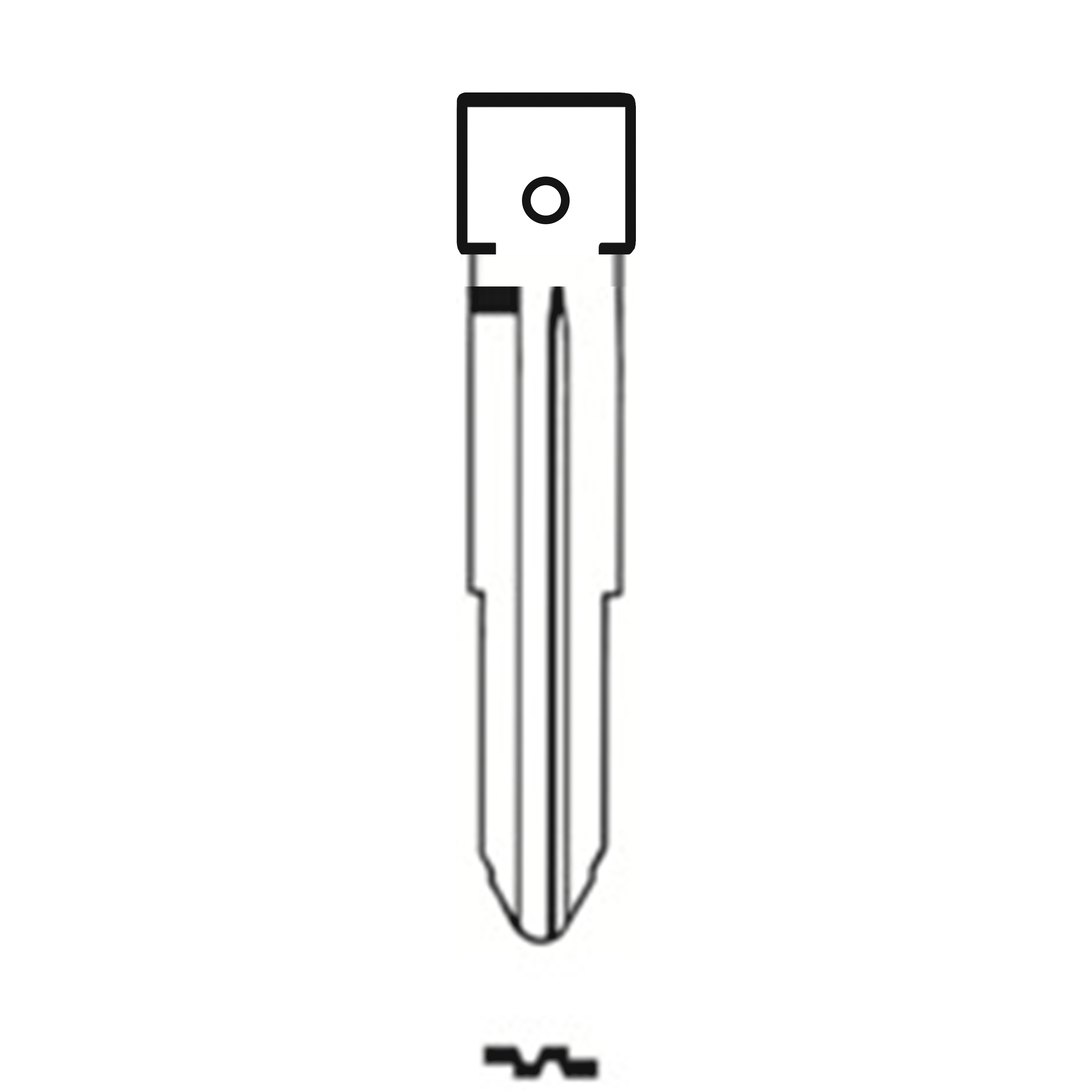 Automotive > Locksmith > Key > Multi-Function > Blade - MFK/Transponder/Chip Key Blade To Suit Toyota TOY38R