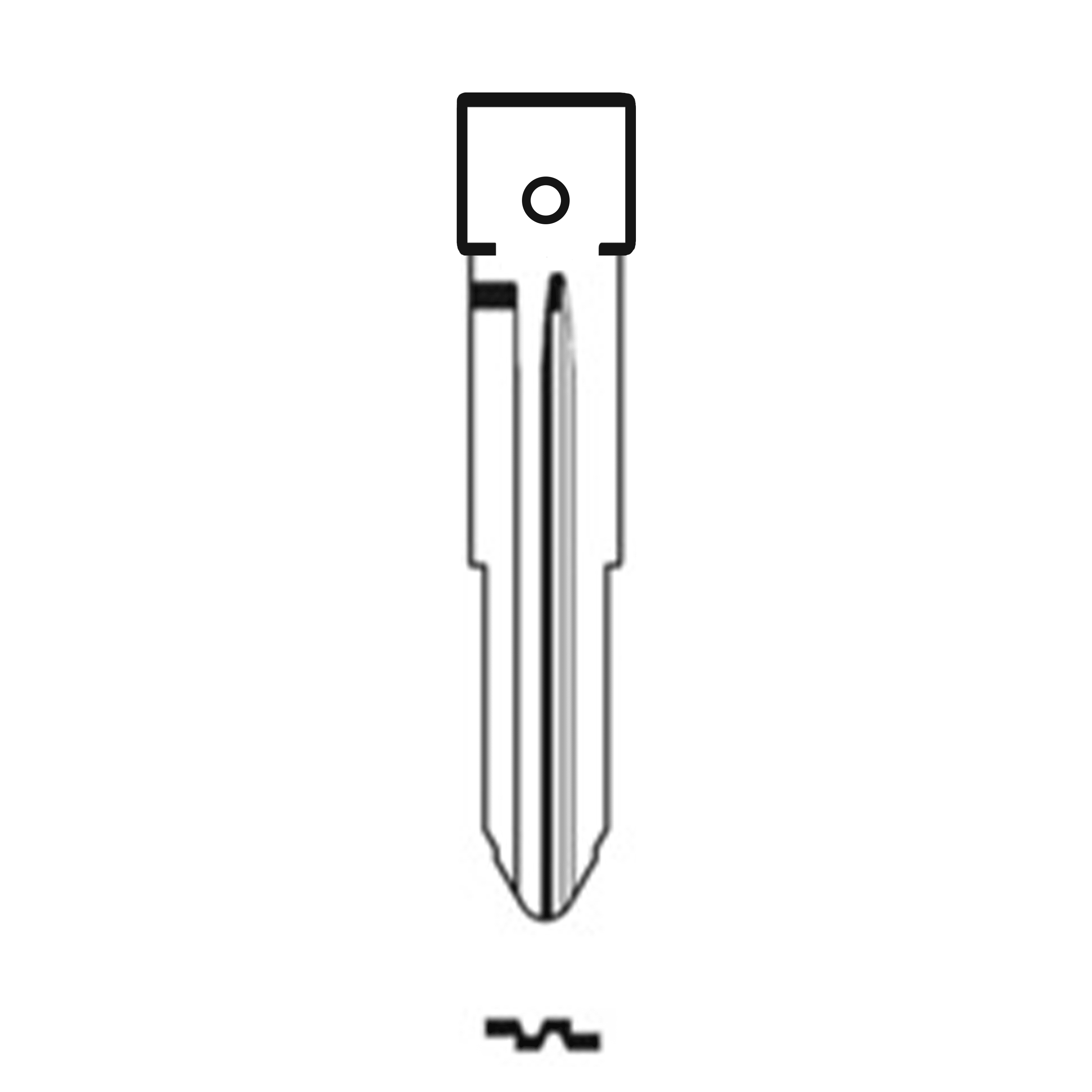 Automotive > Locksmith > Key > Multi-Function > Blade - MFK/Transponder/Chip Key Blade To Suit Toyota TOY41R