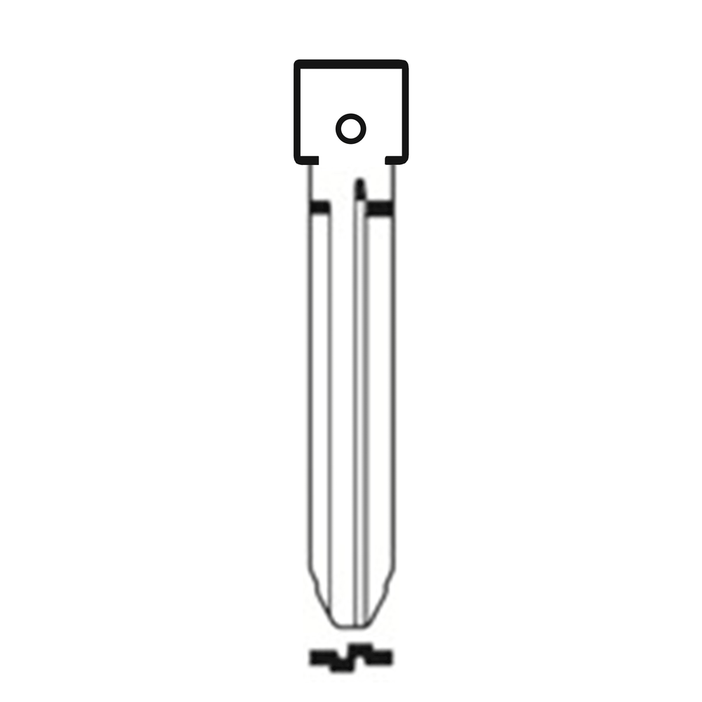 Automotive > Locksmith > Key > Multi-Function > Blade - MFK/Transponder/Chip Key Blade To Suit Toyota TOY43