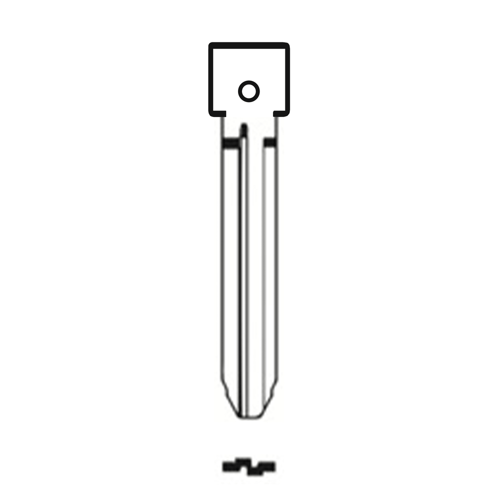 Automotive > Locksmith > Key > Multi-Function > Blade - MFK/Transponder/Chip Key Blade To Suit Toyota TOY43R