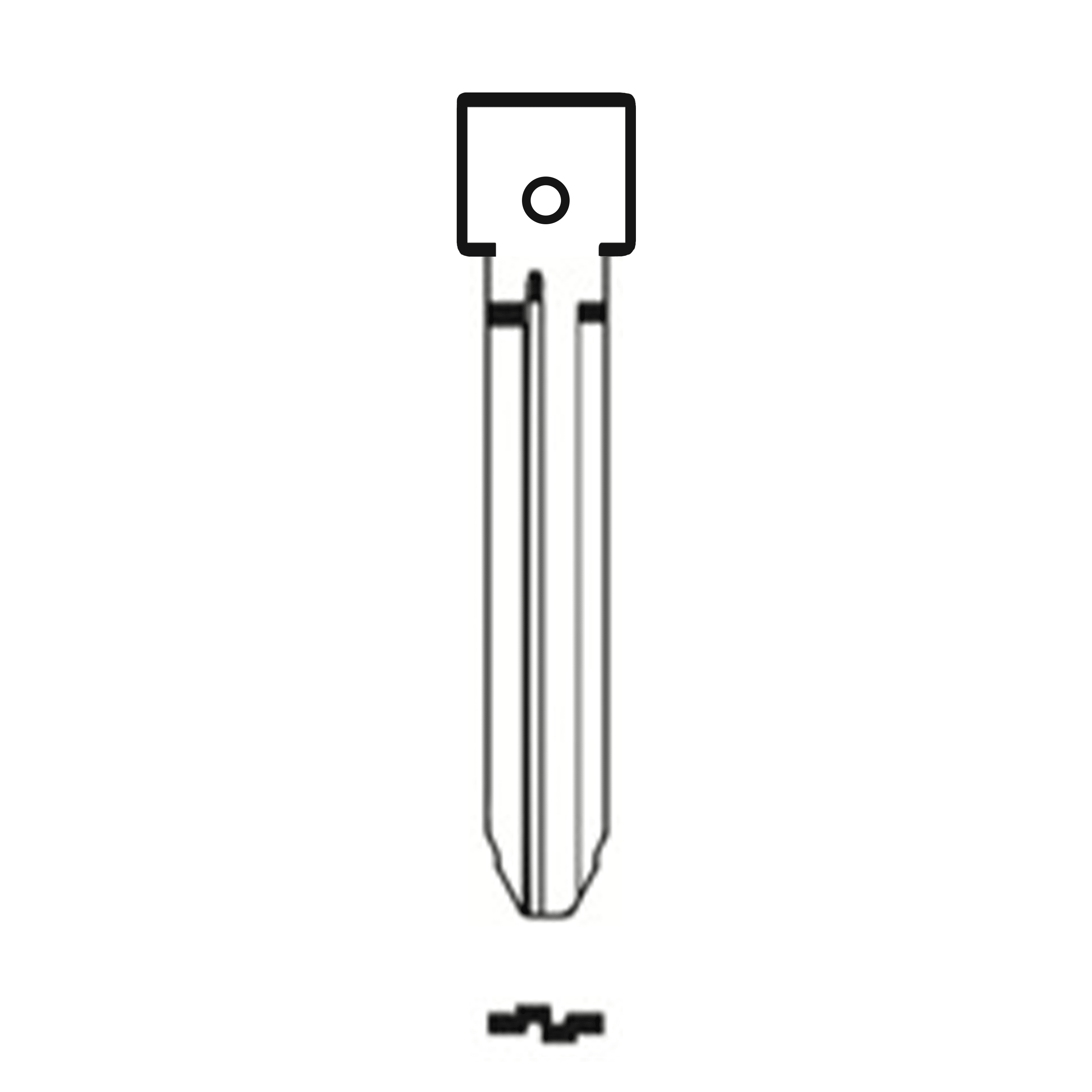 Automotive > Locksmith > Key > Multi-Function > Blade - MFK/Transponder/Chip Key Blade To Suit Toyota TOY43R