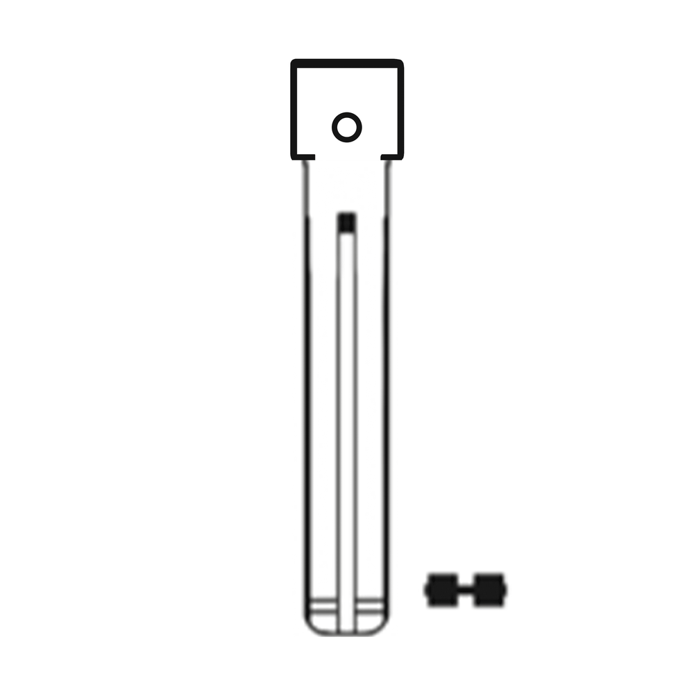 Automotive > Locksmith > Key > Multi-Function > Blade - MFK/Transponder/Chip Key Blade To Suit Hyundai TOY49