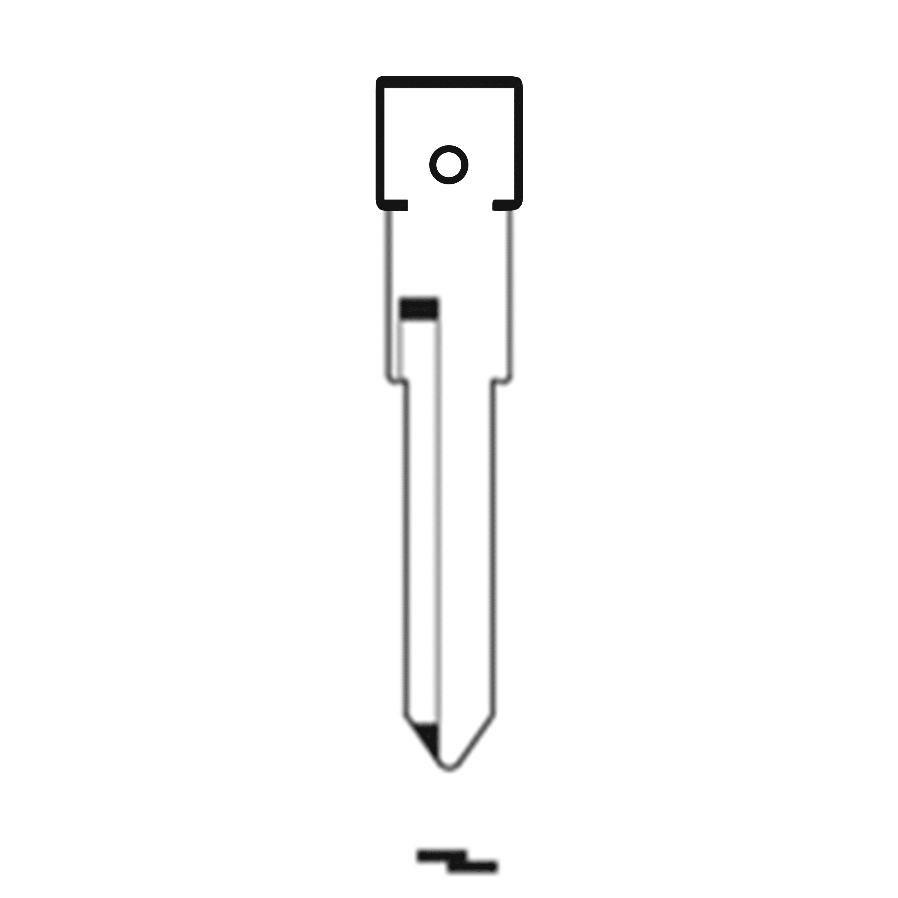 Automotive > Locksmith > Key > Multi-Function > Blade - MFK/Transponder/Chip Key Blade To Suit Mercedes-Benz YM15