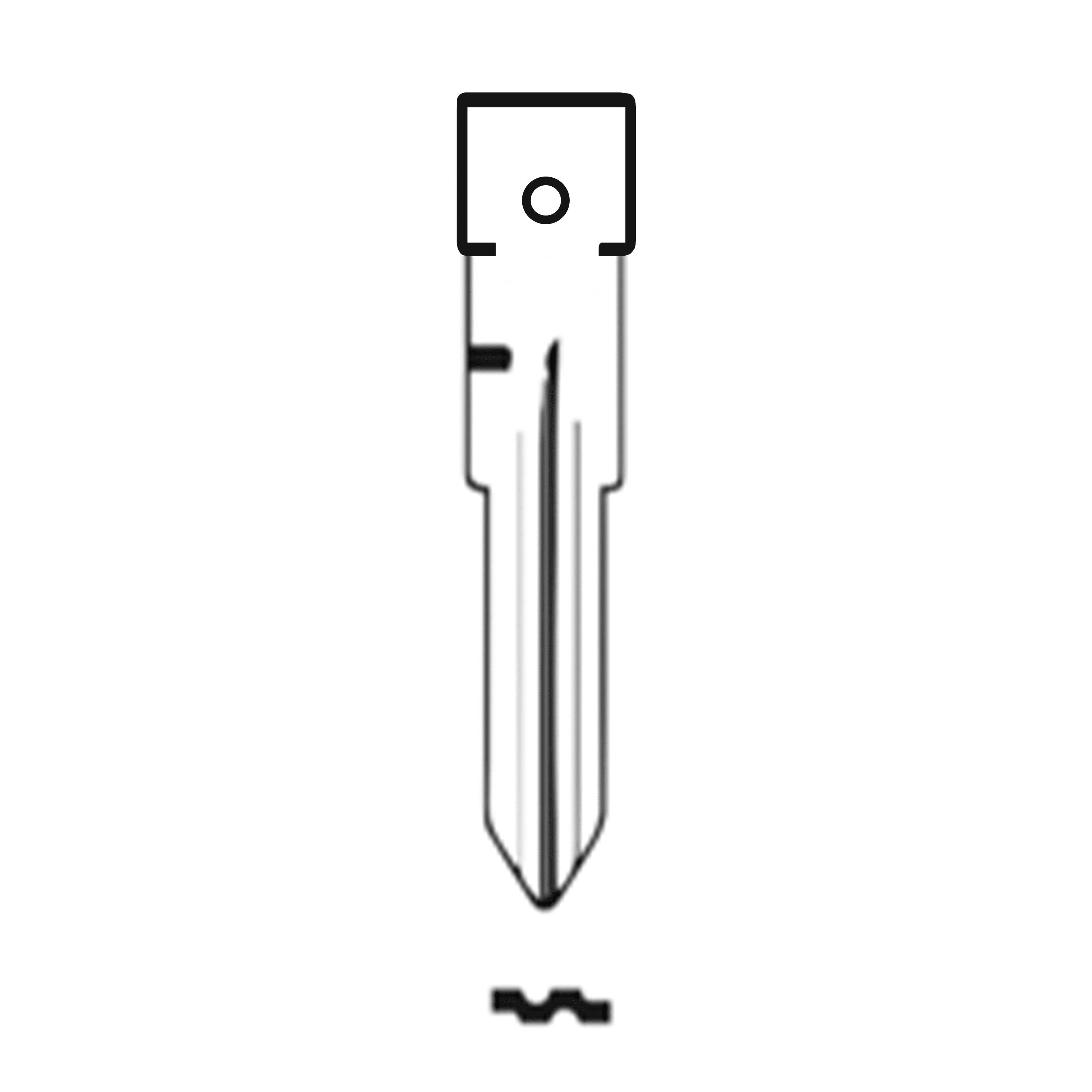 Automotive > Locksmith > Key > Multi-Function > Blade - MFK/Transponder/Chip Key Blade To Suit Opel YM28