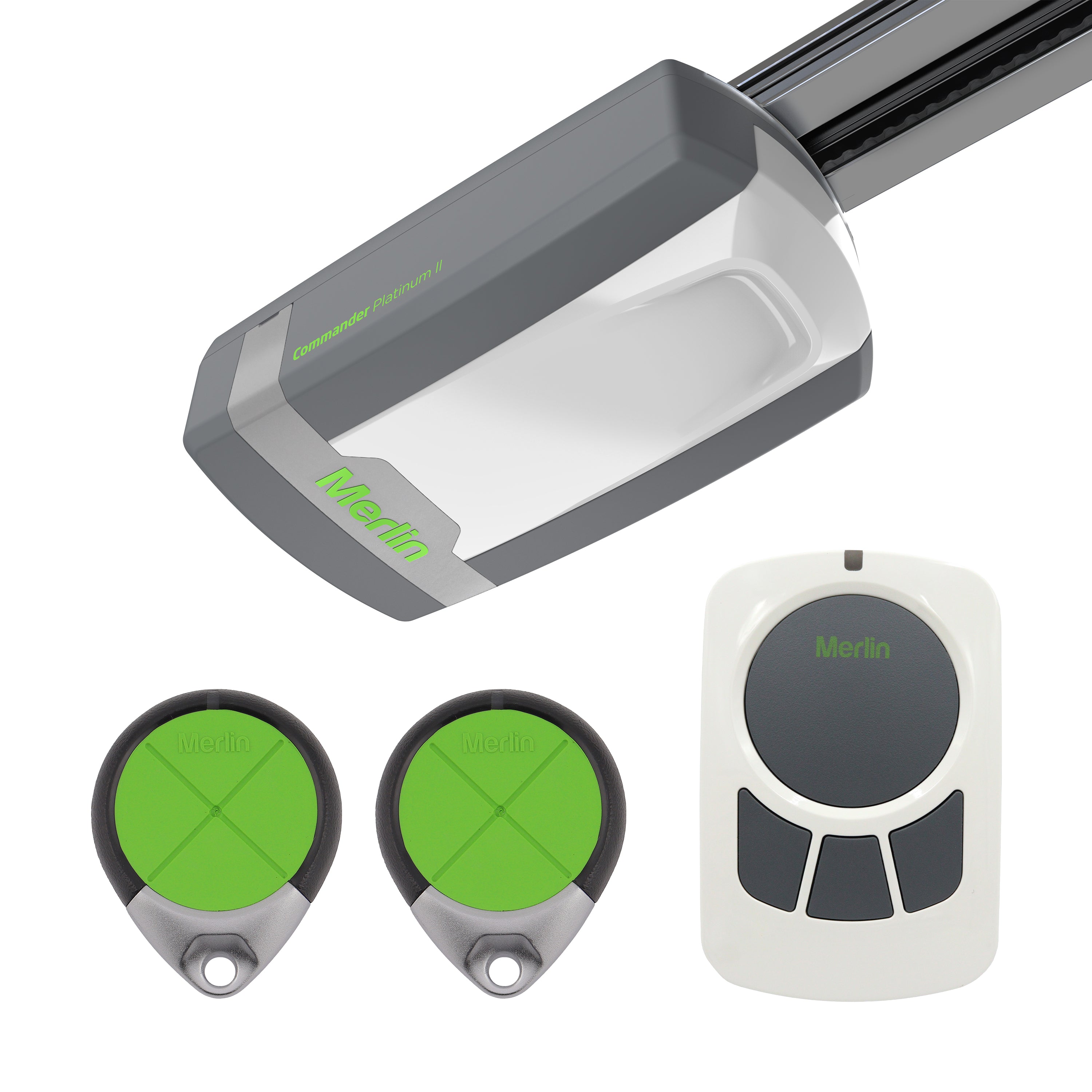 Merlin Commander Platinum II Garage Section/Panel Door Motor with 2.5M Rail