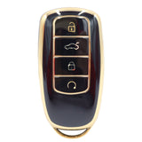 Golden Outlined Black Car Key Sleeve to suit Chery Omoda 5