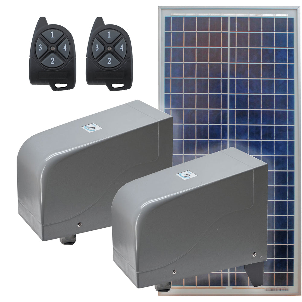 Garage & Gate > Motor - Letron SW850S DIY Double Swing Gate Motor Kit - Solar Powered