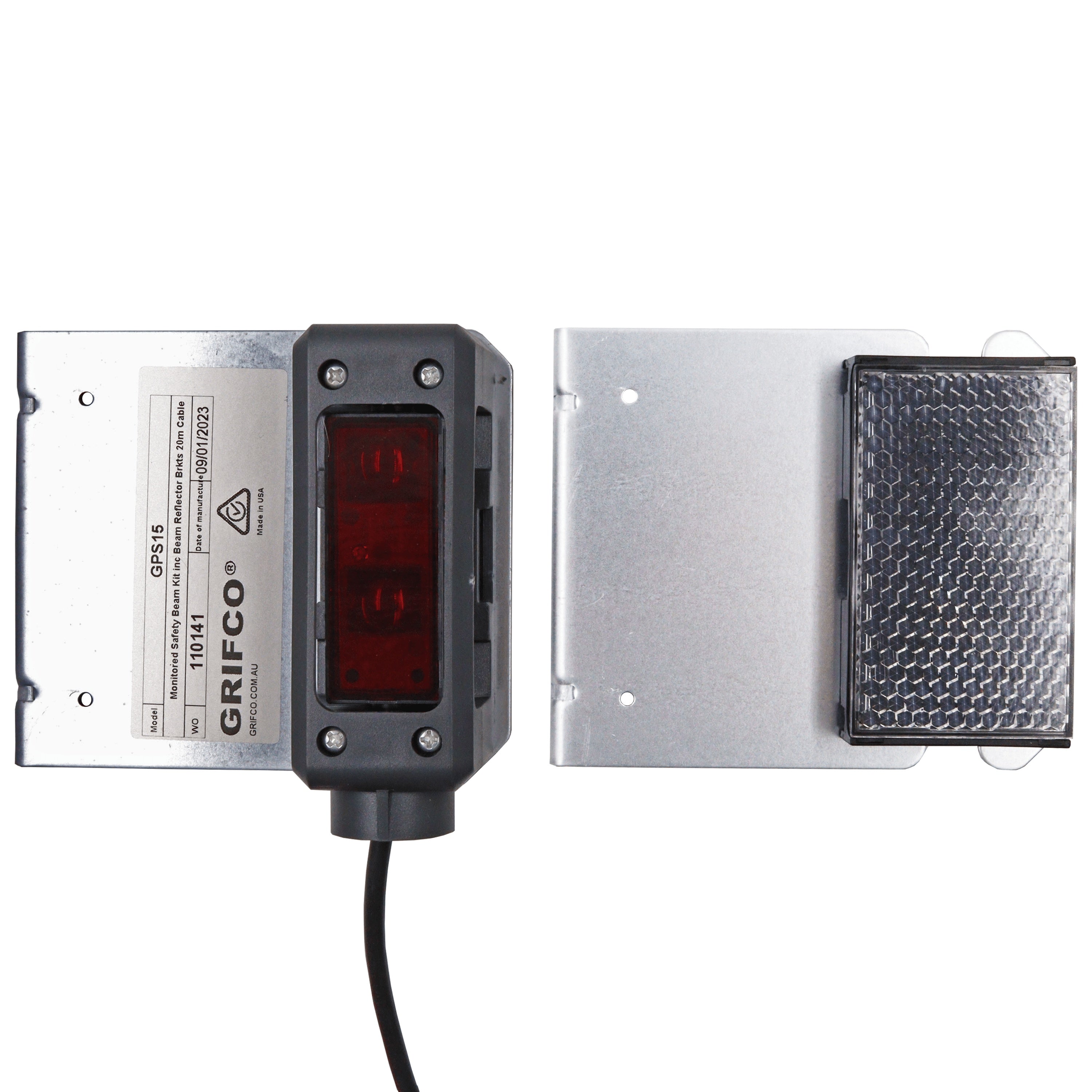 Garage & Gate > Accessory > Safety Beam - Grifco GPS15 Reflector Monitored Safety Beams