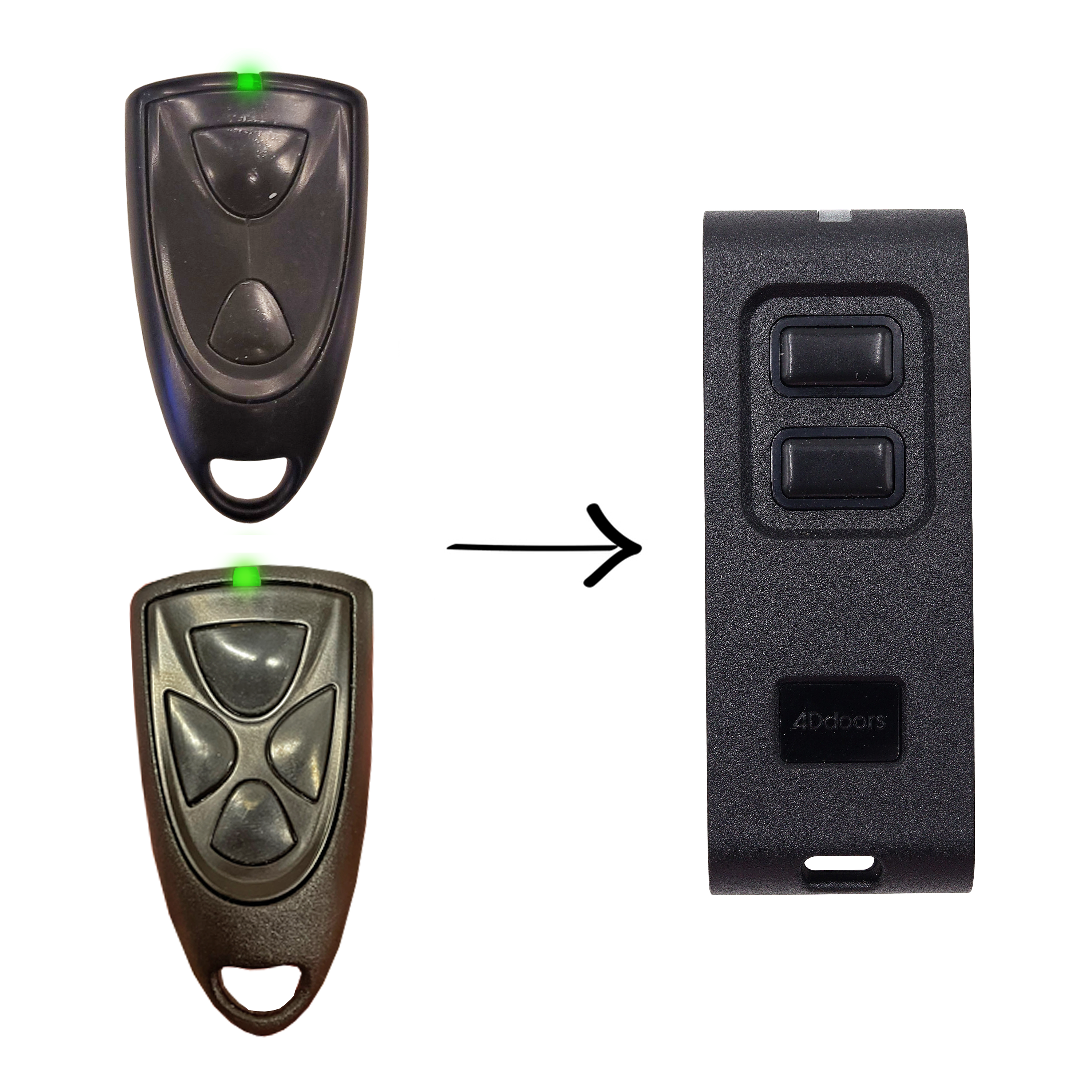 4D Doors Victory 2 Button Genuine Remote