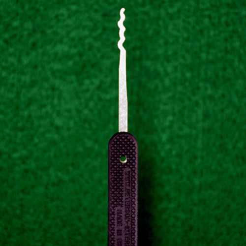Peterson Lockpick Tools - Over Reach Quad Rake - Plastic Gov Steel