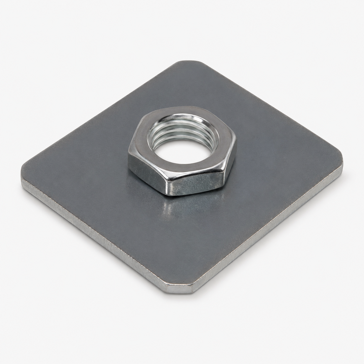 Pratico Weld-On Hinge Mounting Plate for Pintle Gate Hinge - M18