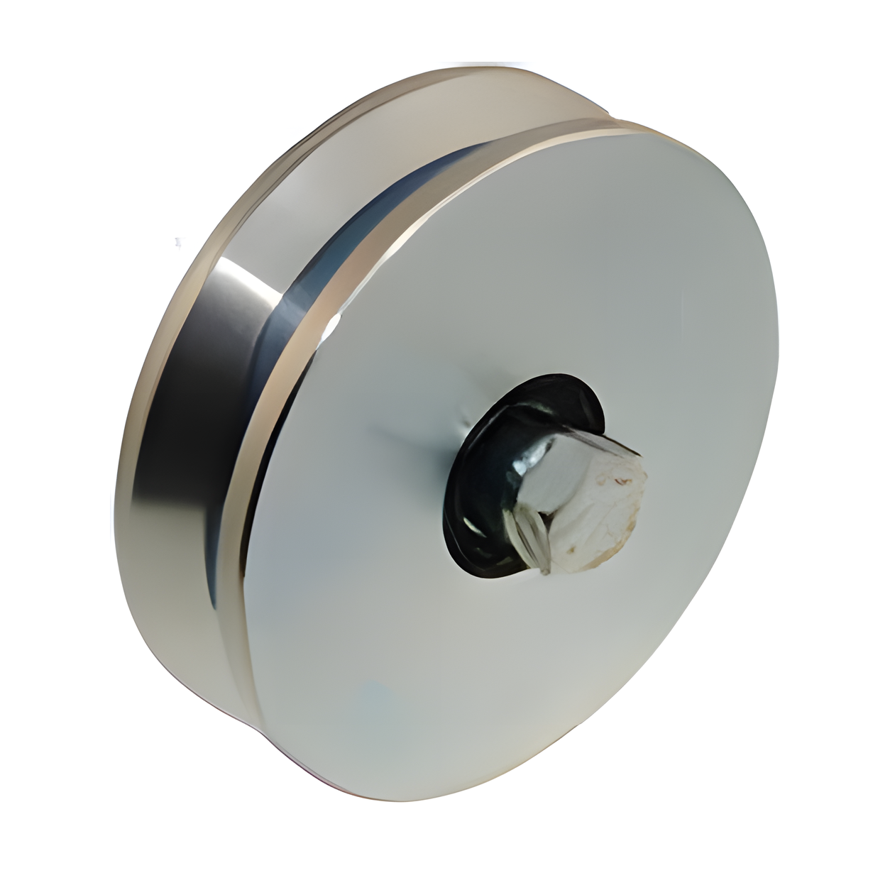 Sliding Gate Wheel 120mm Ø U Groove 2 Bearings - Gal Steel