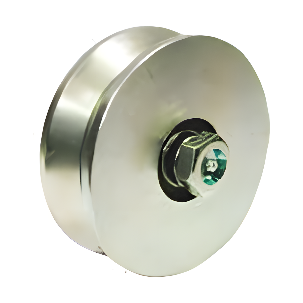 Sliding Gate Wheel 160mm Ø U Groove 2 Bearings - Lubricating