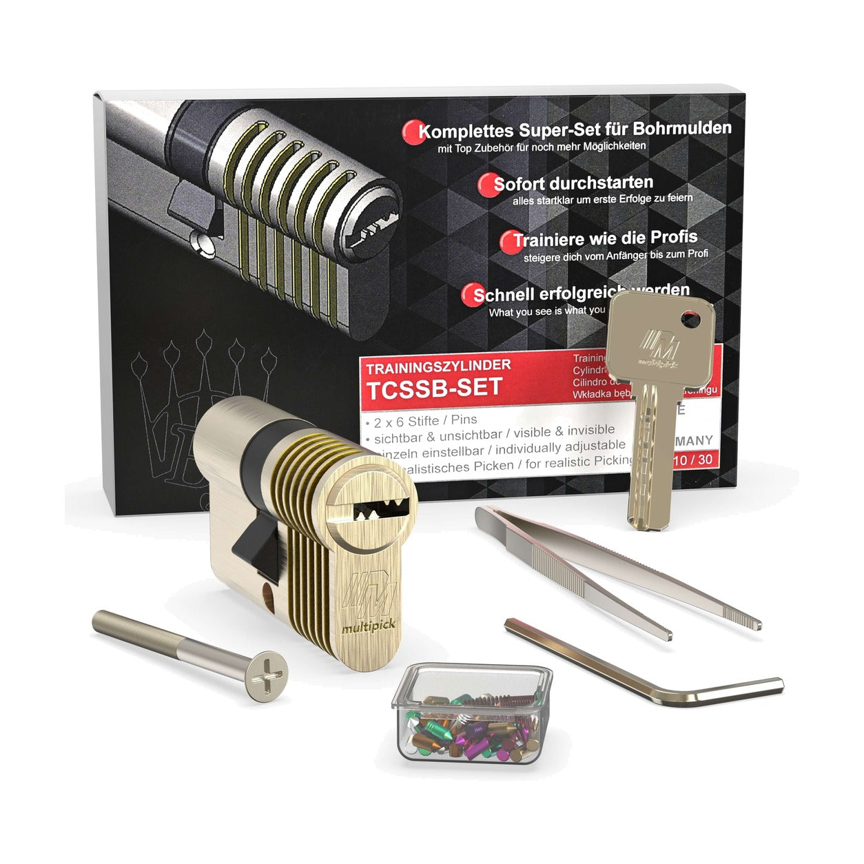 Multipick 6-Pin Dimple Practice Lock Set