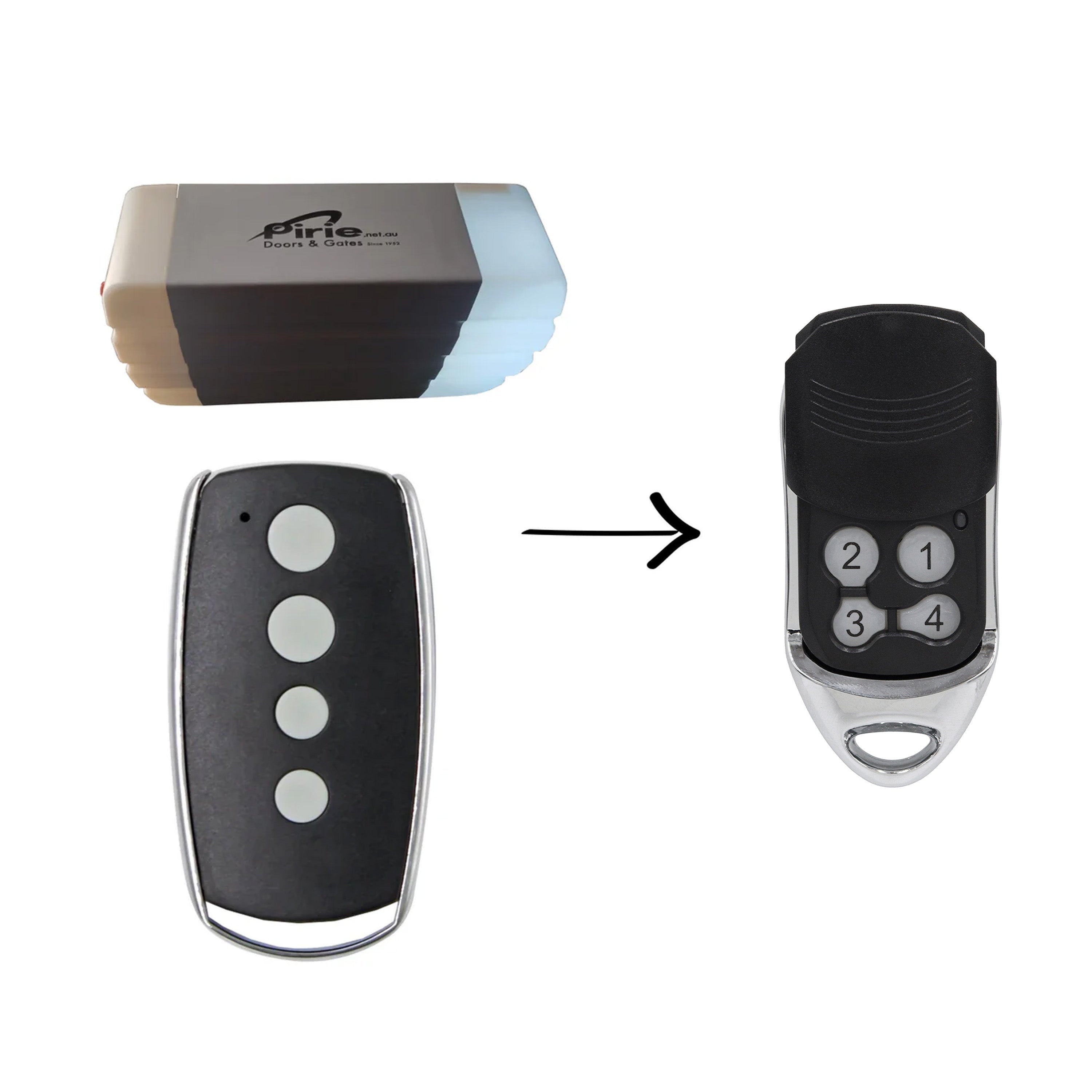 Compatible Remote To Suit Pirie Garage Opener