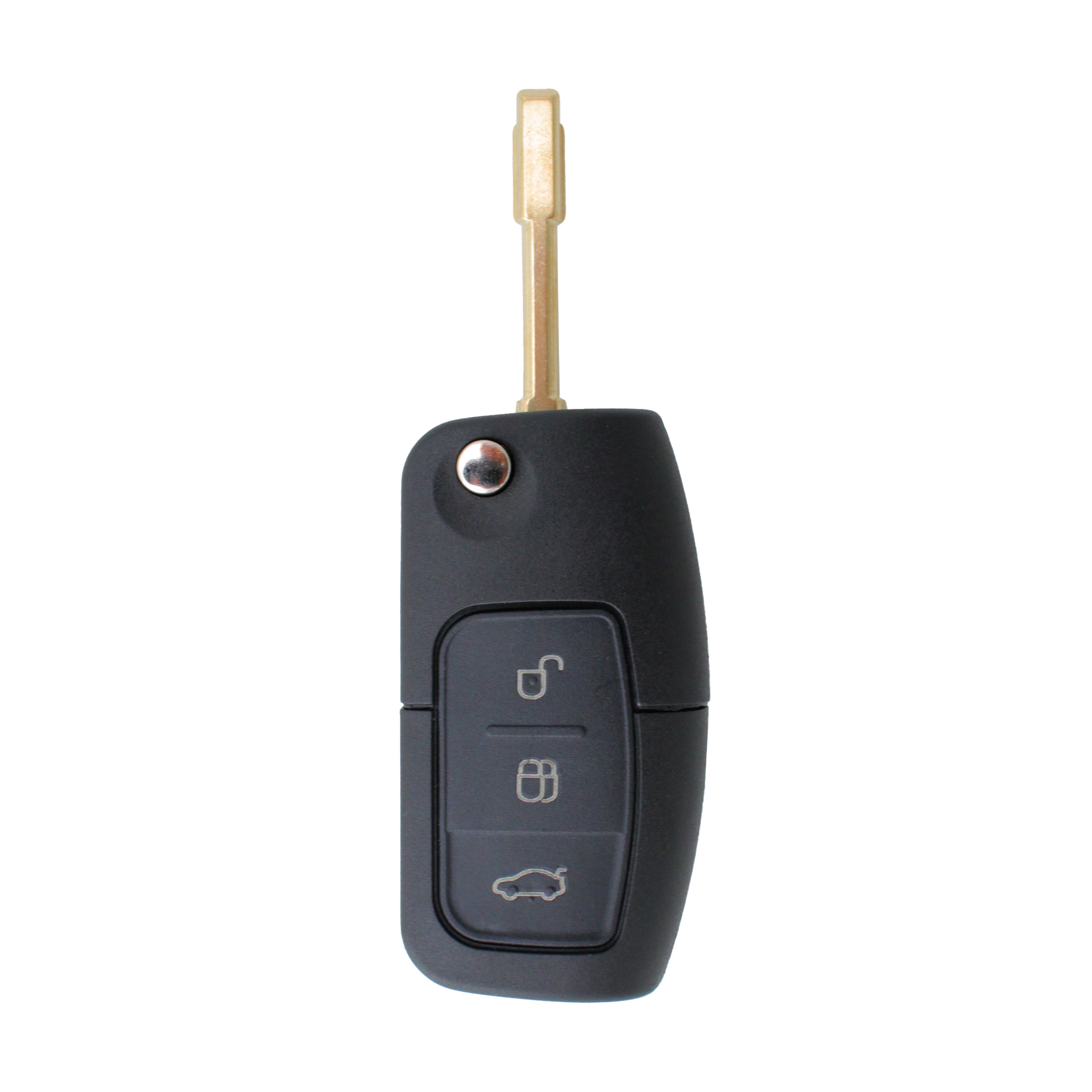 Complete To Suit FORD 3 Button Transponder Remote Flip Car Key fiesta xr4 BA BF Falcon