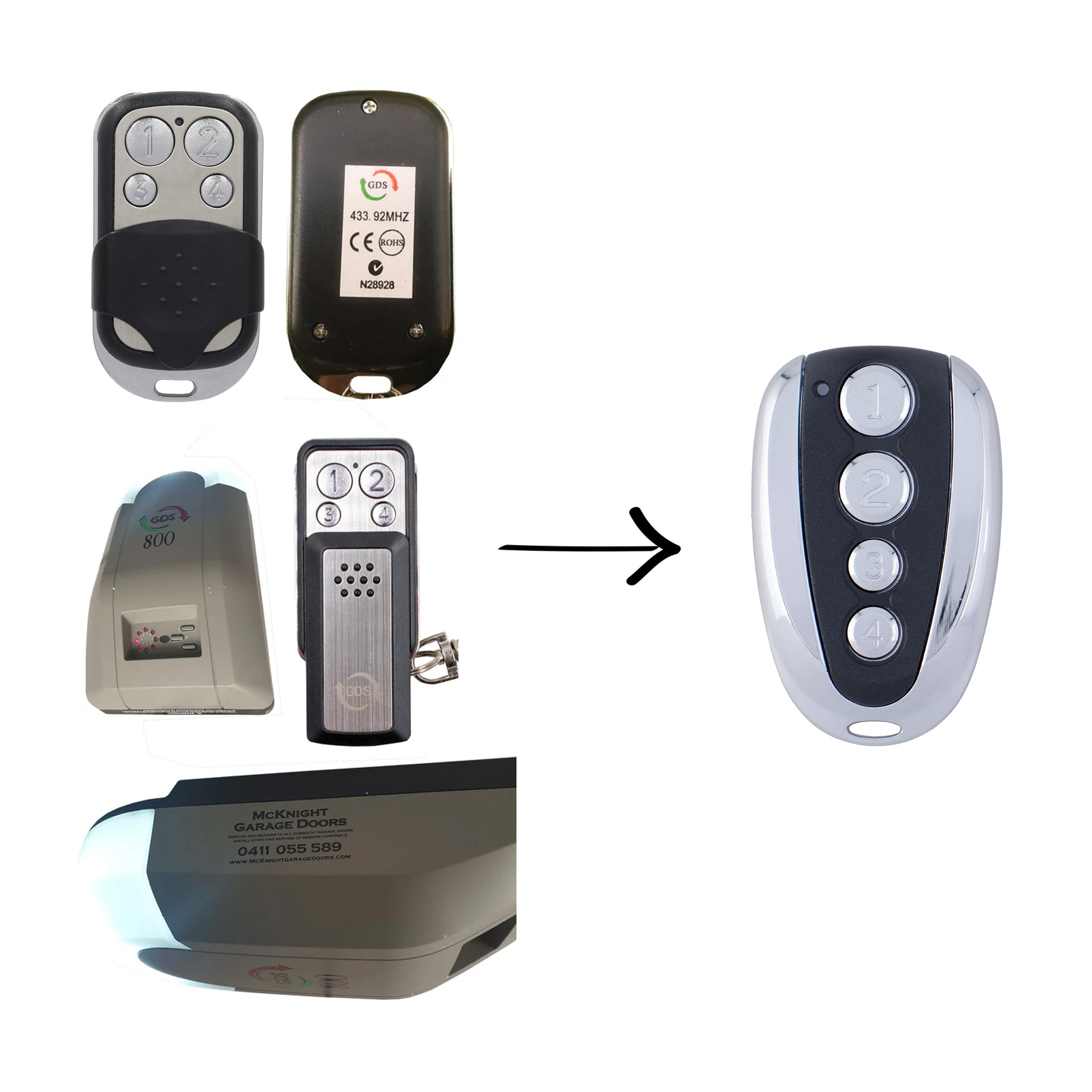 McKnight GDS800/GDS1000 Genuine Remote